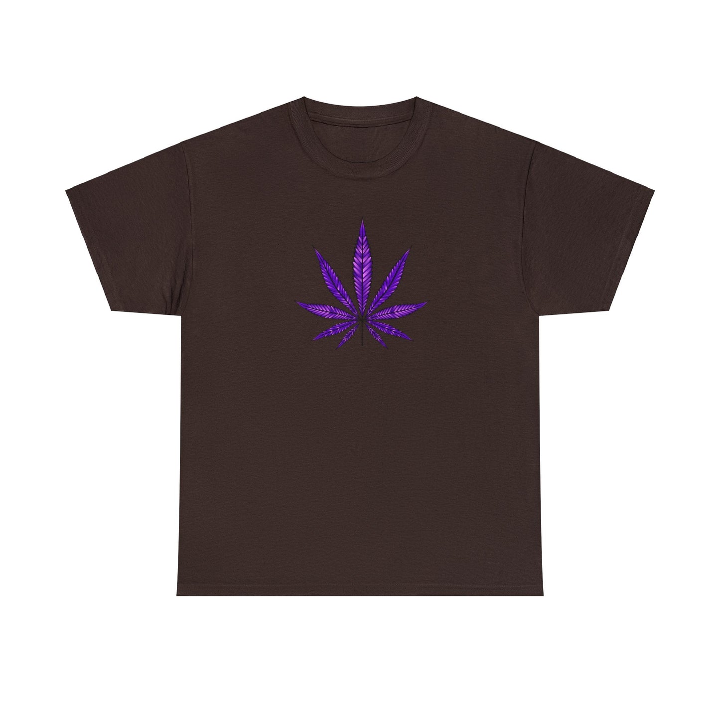 Purple Cannabis Leaf Tee