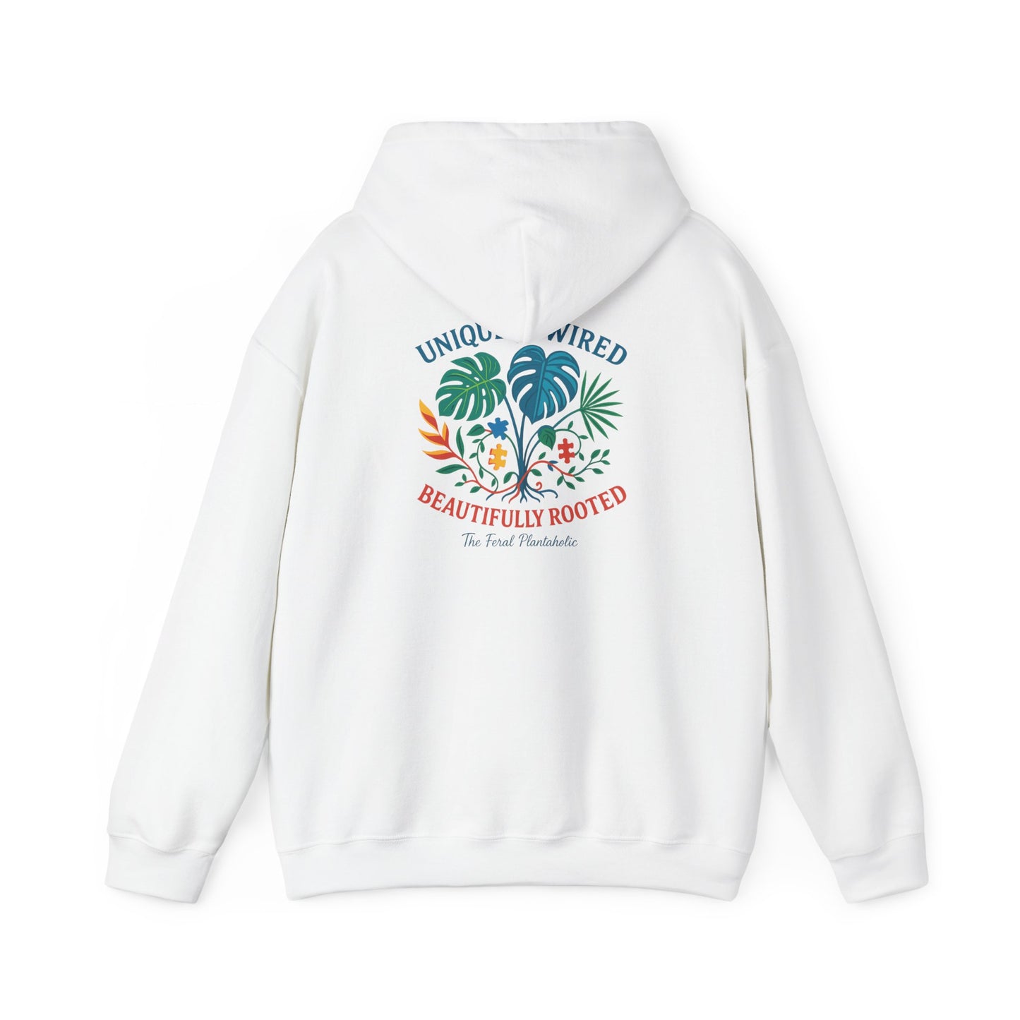 Unique Beautifully Rooted Hoodie, Tropical Sweatshirt, Unisex Hooded Sweatshirt, Casual Apparel, Eco-friendly Fashion