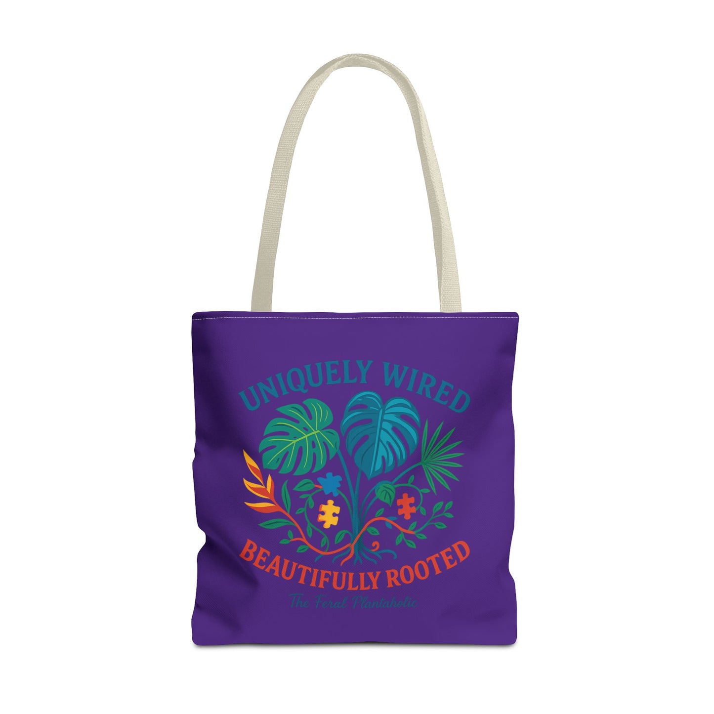 Vibrant Tropical Tote Bag - Uniquely Wired, Beautifully Rooted