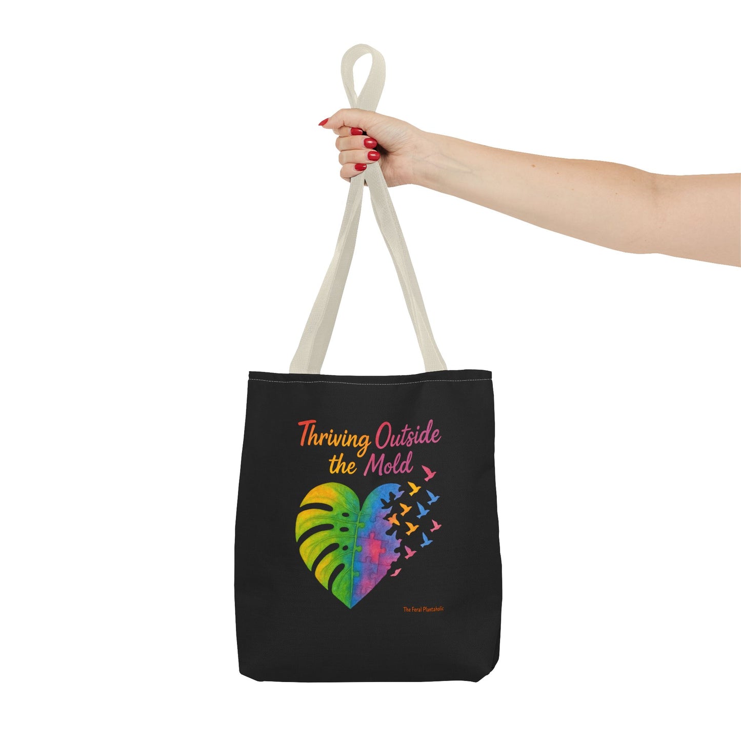 Vibrant Motivational Tote Bag | Thriving Outside the Mold | Eco-Friendly Bag, Inspirational Gift, Beach Tote, Everyday Carryall