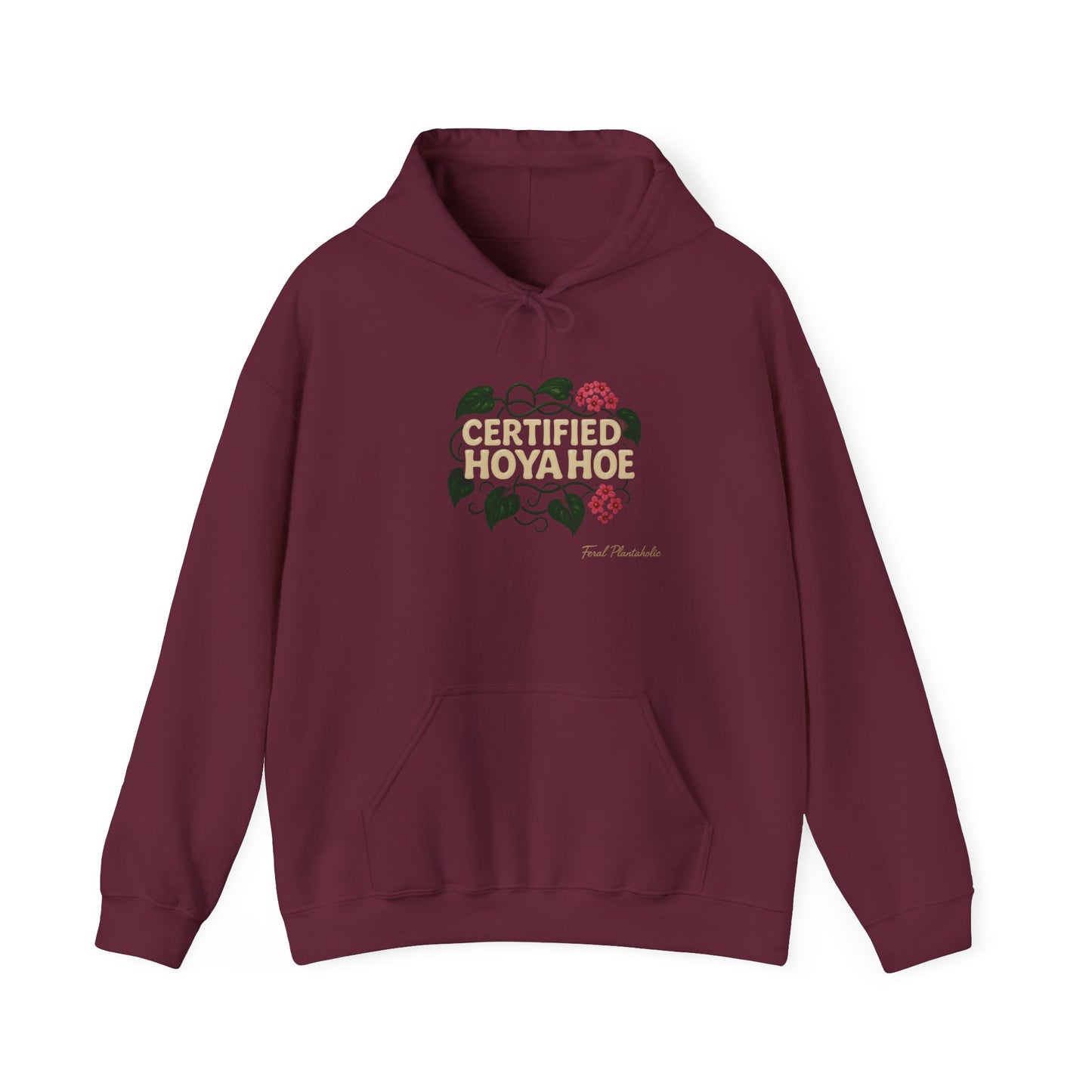 Certified Hoya Hoe Hoodie, Cute Plant Lover Sweatshirt, Gardening Gift, Cozy Unisex Sweater, Nature Lover Apparel