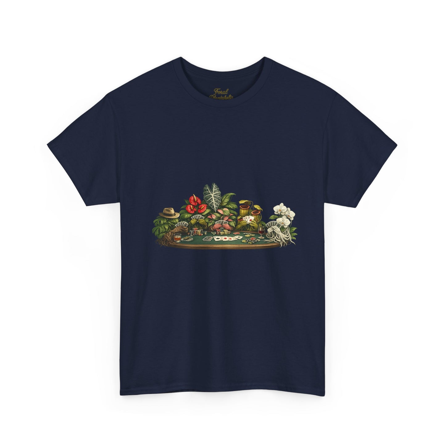 Vintage Botanical Dish Garden Tee — Floral Still Life Graphic T-Shirt