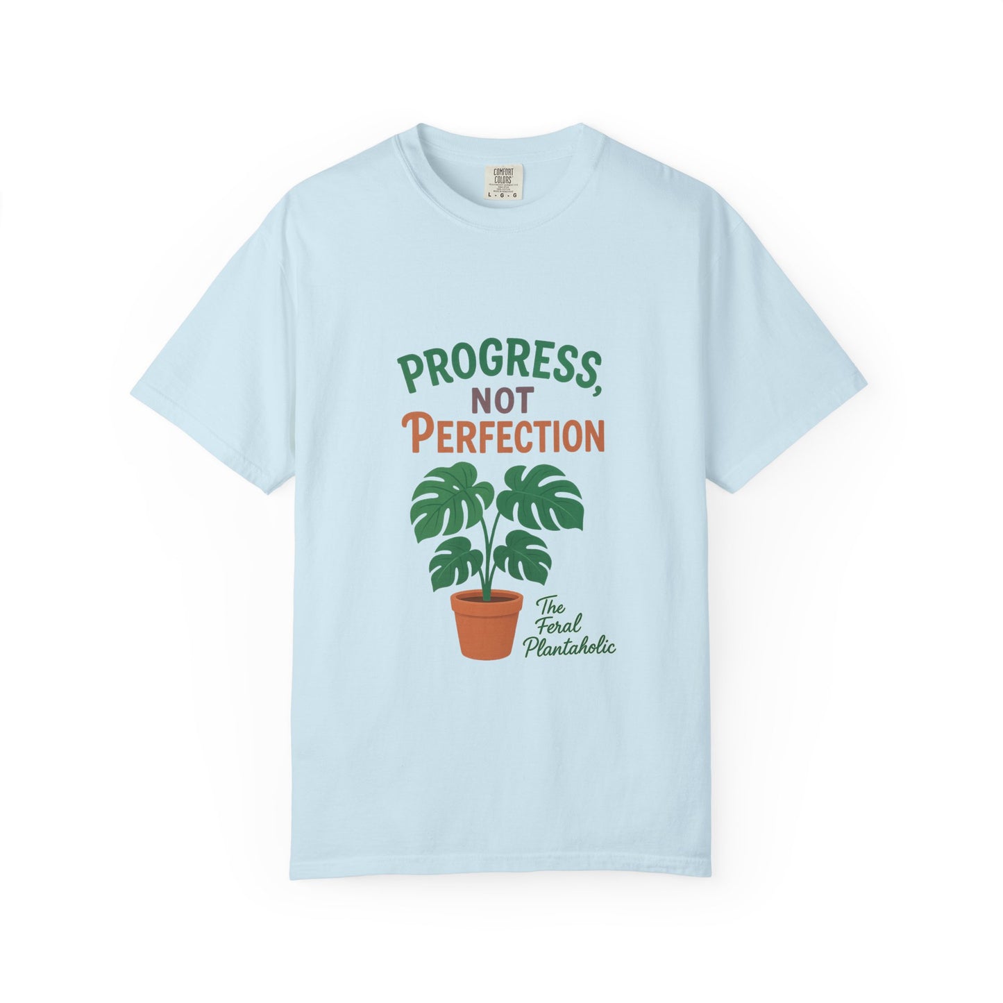 Progress Not Perfection Plant T-Shirt, Casual Unisex Tee, Gift for Plant Lovers, Eco-Friendly Fashion, Gardening Apparel, Relaxed Fit