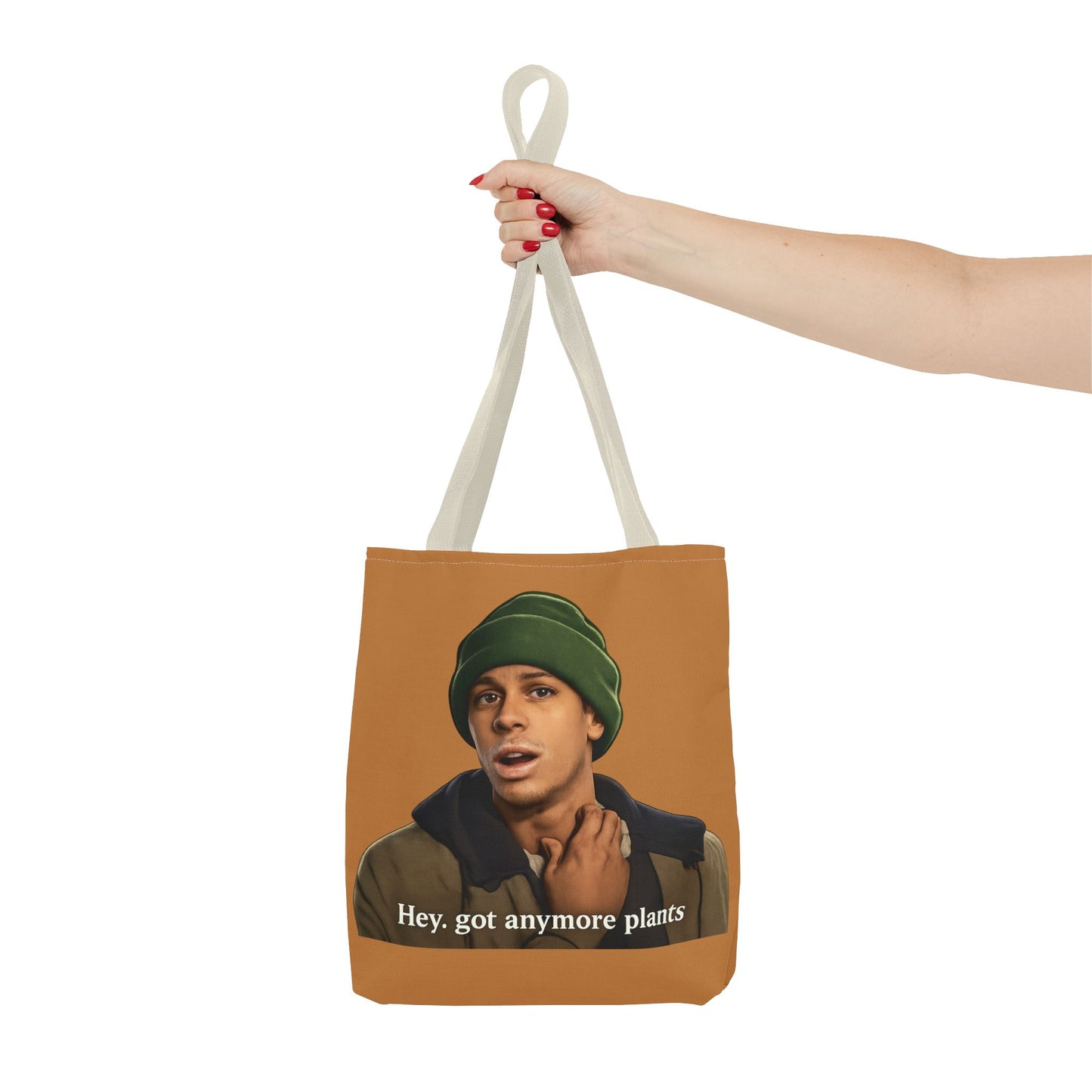 Funny Plant Lover Tote Bag — "Hey, got anymore plants" Graphic Tote