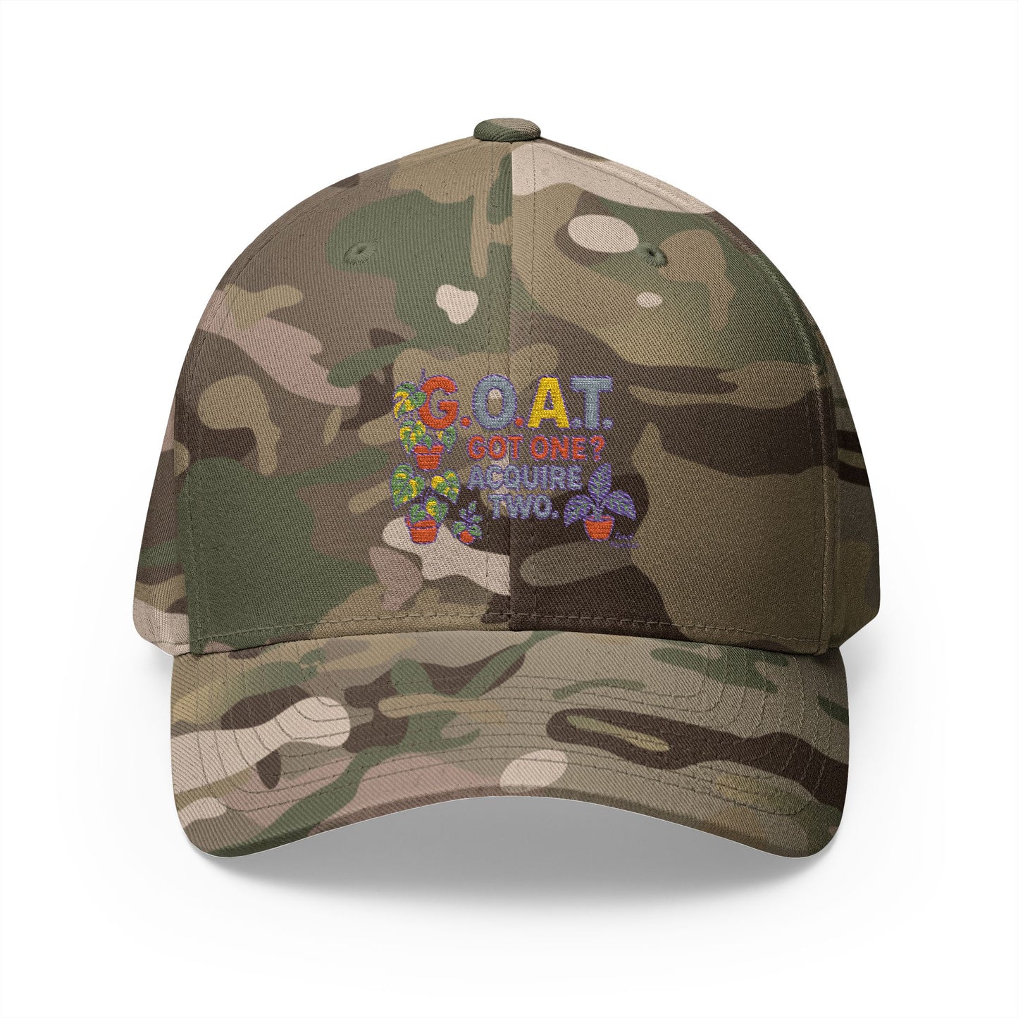 Embroidered Cap with Fun Design, Baseball Hat, G.O.A.T. Hat, Outdoor Gear, Gift for Sports Lovers, Adjustable Hat