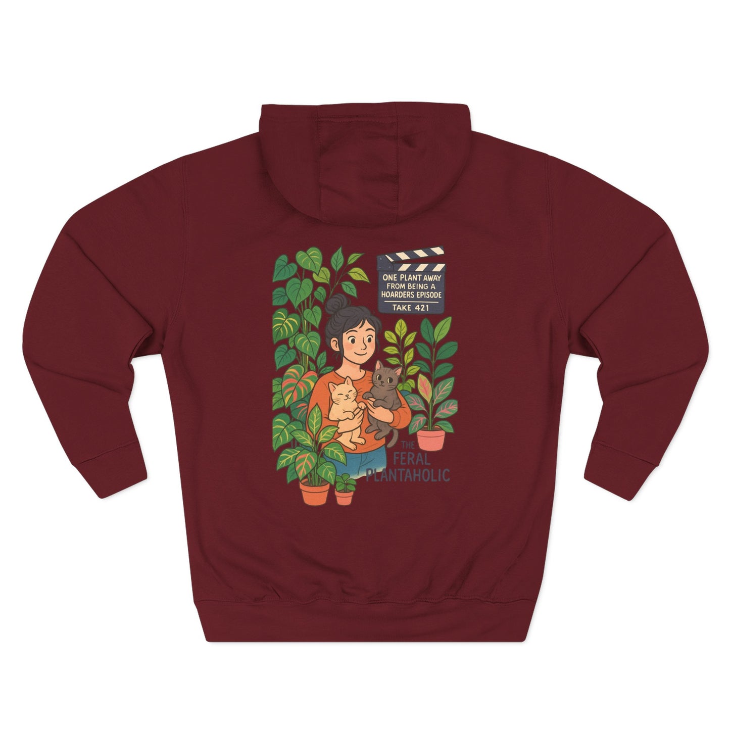 Cozy Feral Plant Parent Hoodie, Nature Lover Gift, Cute Pet Enthusiast Sweatshirt, Perfect for Plant Lovers, Eco-Friendly Fashion