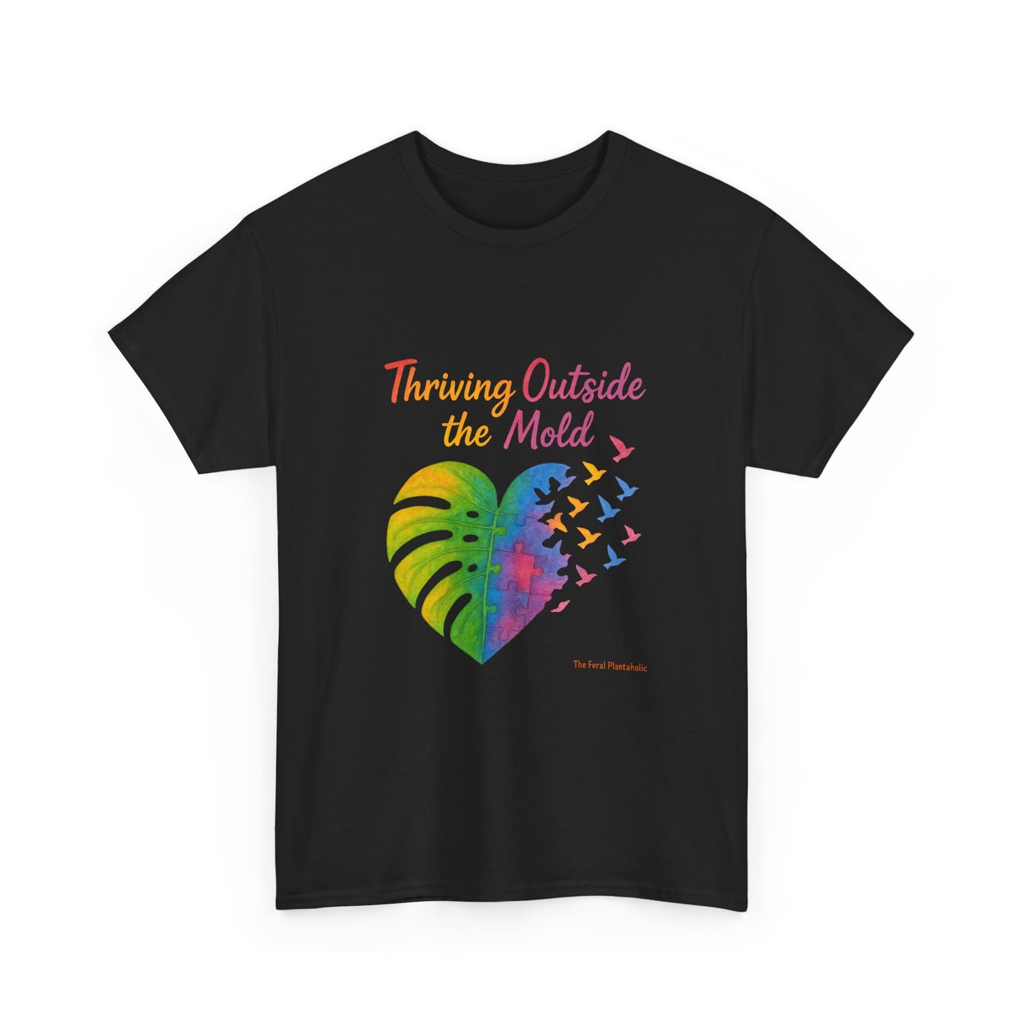 Colorful Inspirational T-Shirt, Unisex Heavy Cotton Tee for Moods, Casual Wear, Gifts for Friends, Self-Love, Spring Fashion