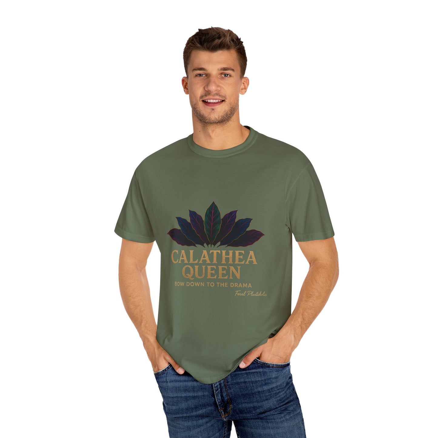Calathea Queen T-Shirt | Unisex Plant Lover Tee, Botanical Gift, Houseplant Apparel, Nature Lover Wear, Eco-Friendly Statement Top