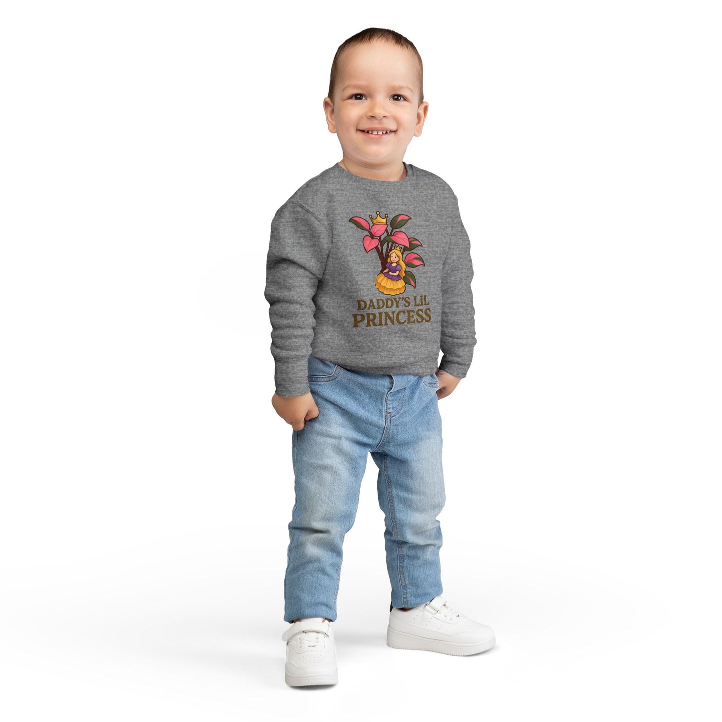 Toddler Sweatshirt - Daddy's Lil Princess, Cute Kids Sweatshirt, Toddler Gifts, Birthday Apparel, Little Princess Outfit, Baby Shower Gift