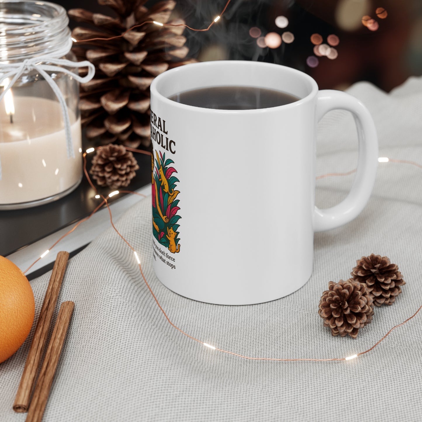 Feral Plantaholic Mug - Perfect for Plant Lovers, Coffee Drinkers, Gardeners, Self-Care, Unique Gift for Friends