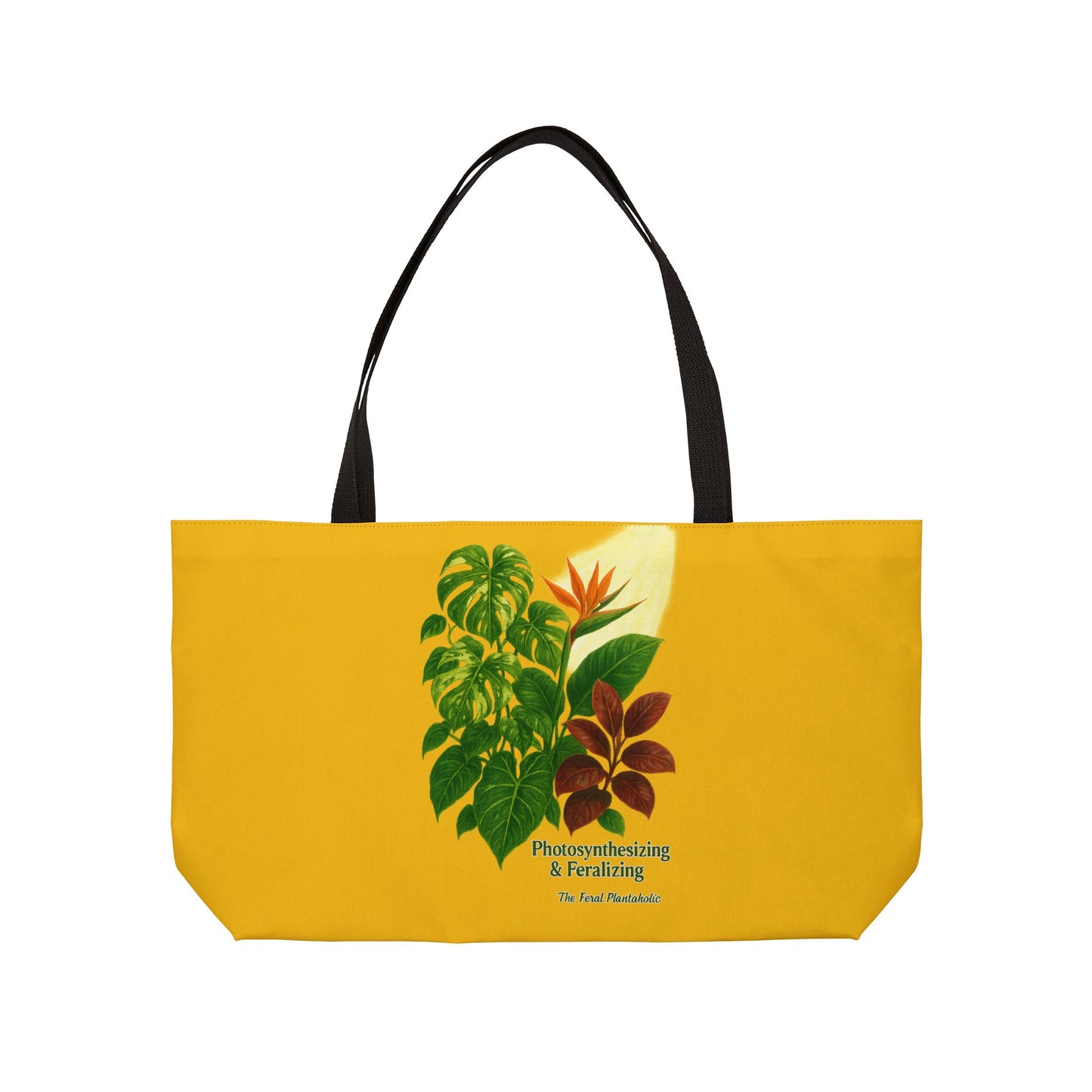 Botanical Weekender Tote Bag, Floral Travel Bag, Eco-Friendly Carryall, Beach Bag, Gift for Gardeners, Nature Lover's Tote