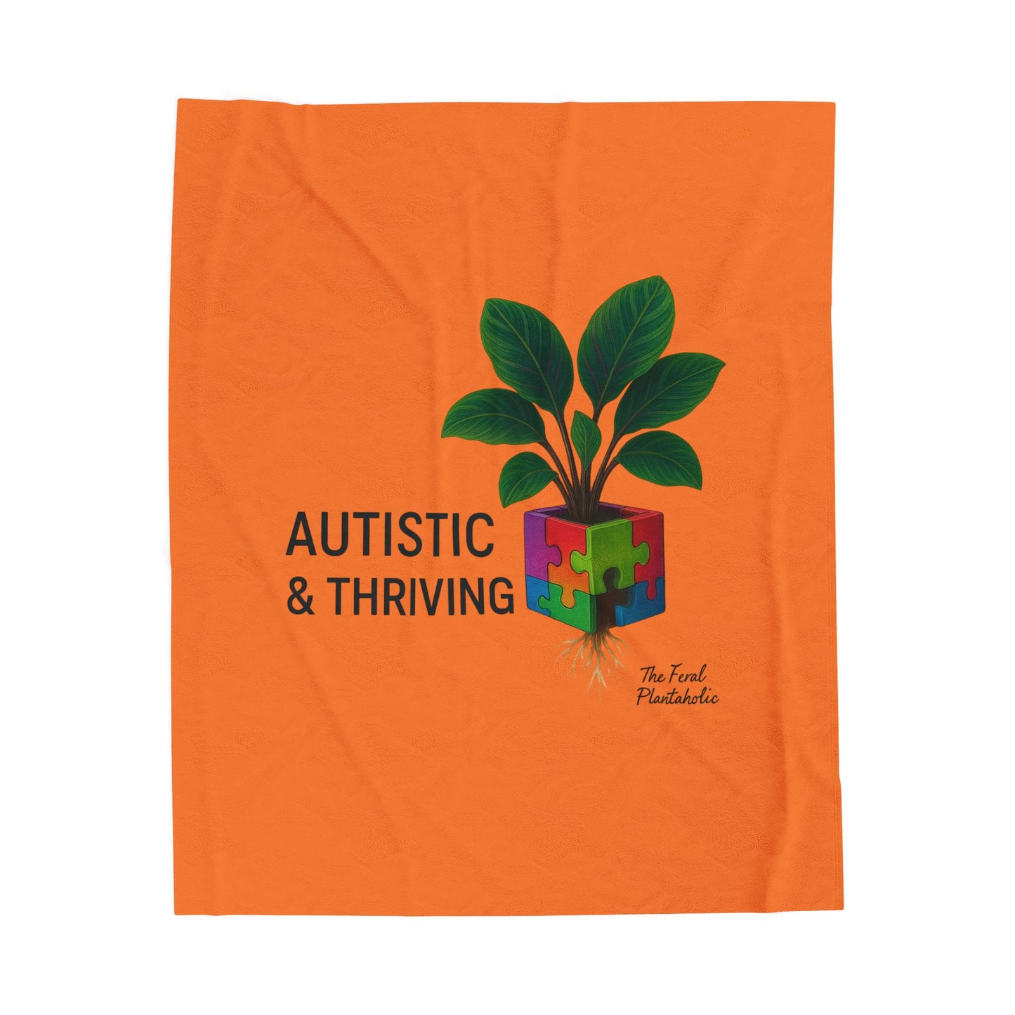 Autistic & Thriving Velveteen Blanket, Cozy Gift for Autism Awareness, Soft Plush Throw for All Ages, Perfect for Home Decor, [...]