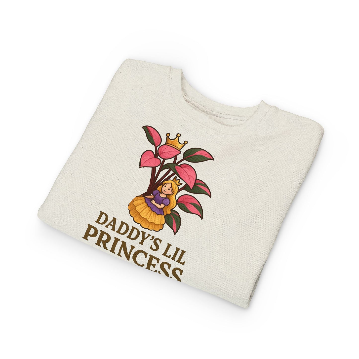 Toddler Sweatshirt - Daddy's Lil Princess, Cute Kids Sweatshirt, Toddler Gifts, Birthday Apparel, Little Princess Outfit, Baby Shower Gift