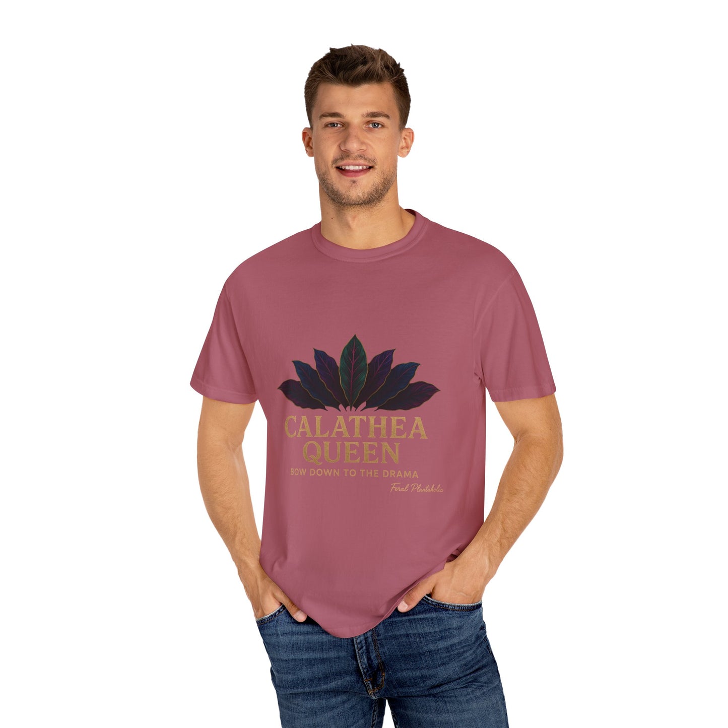 Calathea Queen T-Shirt | Unisex Plant Lover Tee, Botanical Gift, Houseplant Apparel, Nature Lover Wear, Eco-Friendly Statement Top