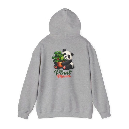 Plant Mama Hoodie — Cute Panda Holding Houseplant Sweatshirt
