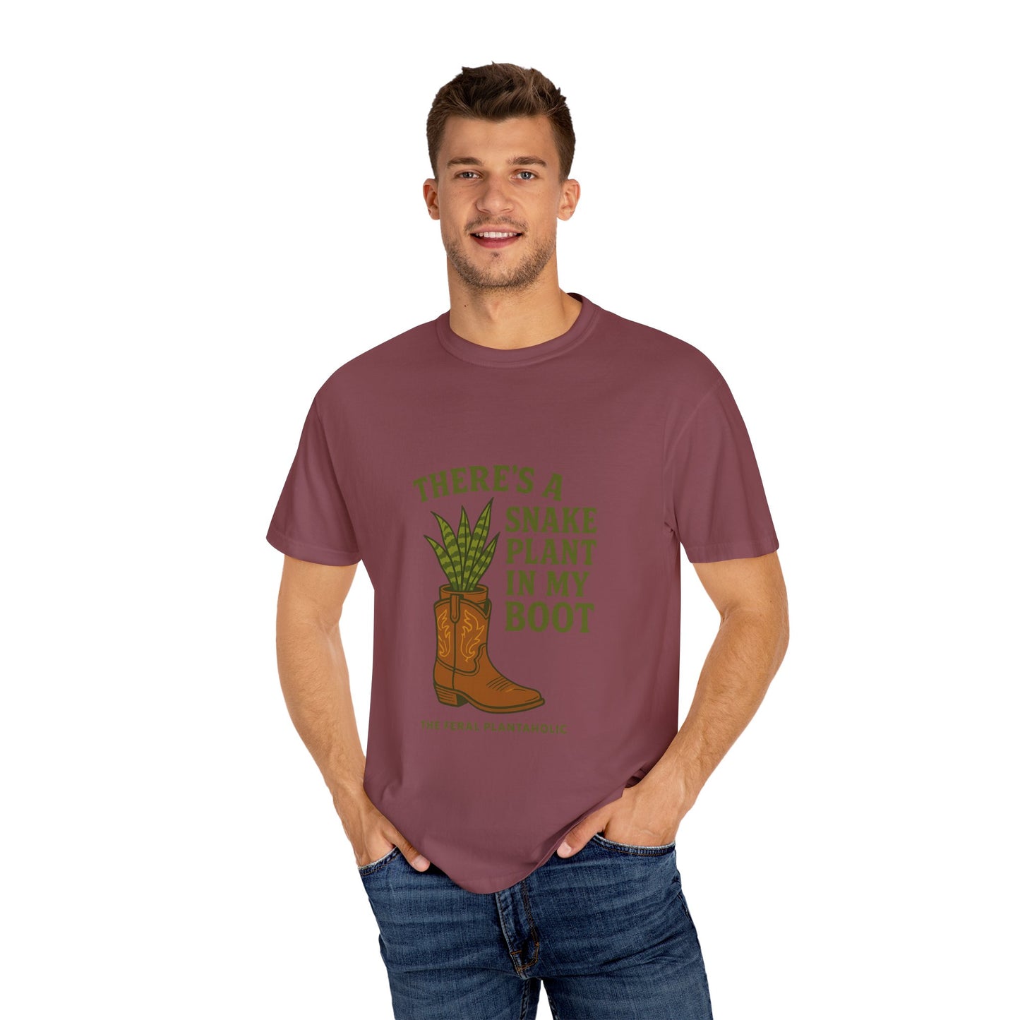 Snake Plant in My Boot T-Shirt | Unisex Garment-Dyed Tee for Plant Lovers, Gardening Gifts, Nature Vibes, Eco-Friendly Clothing, [...]