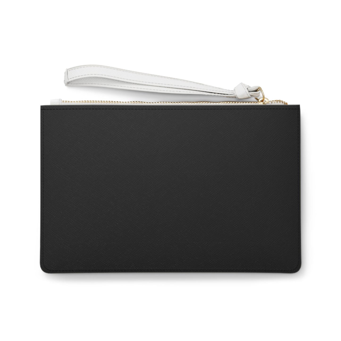 50 Shades of Variegation Clutch Bag — Novelty Black Wristlet with Handcuffs & Mask Design