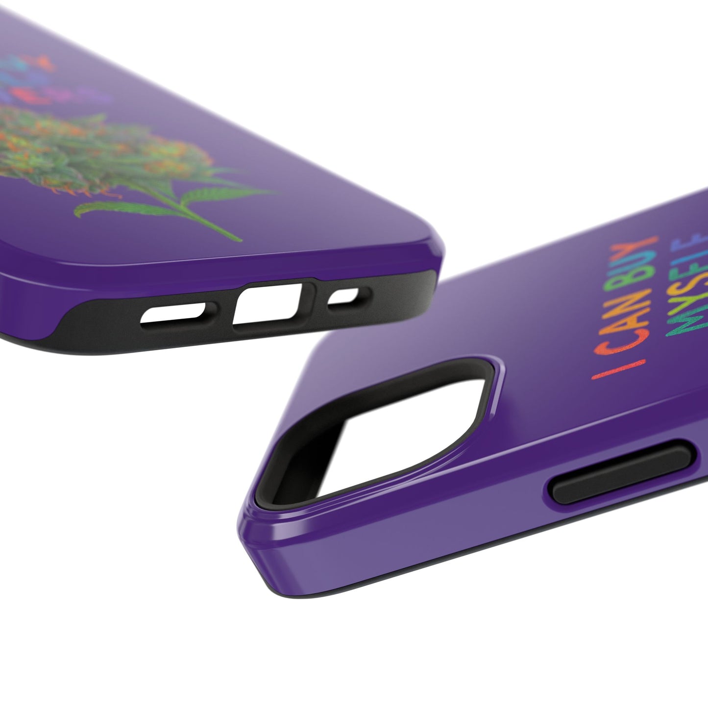 Impact-Resistant Phone Case — "I Can Buy Myself Flowers" Colorful Floral Statement