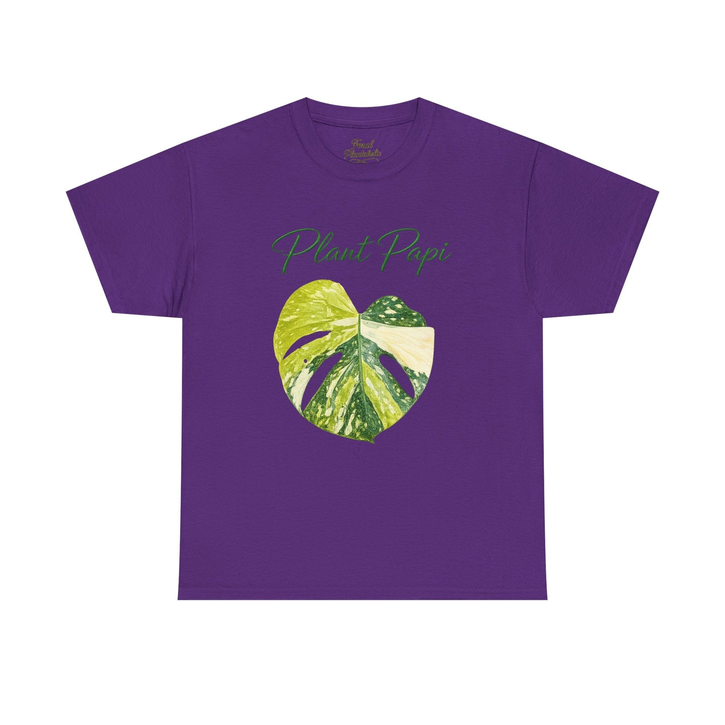 Plant Papi T-Shirt — Green Monstera Heart Graphic Tee for Plant Lovers