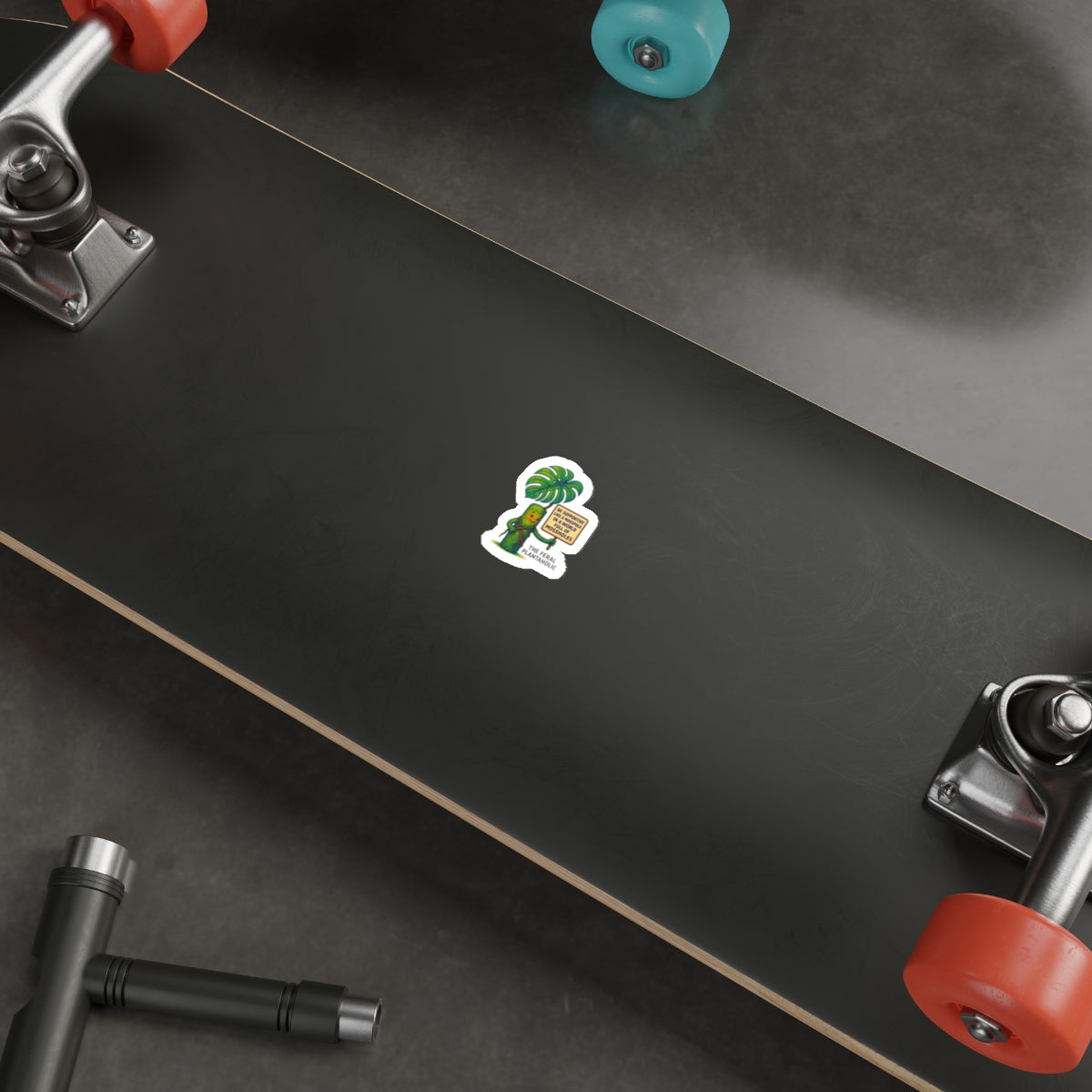 Supportive Mosspole Die-Cut Stickers - Feral Plantaholic Design