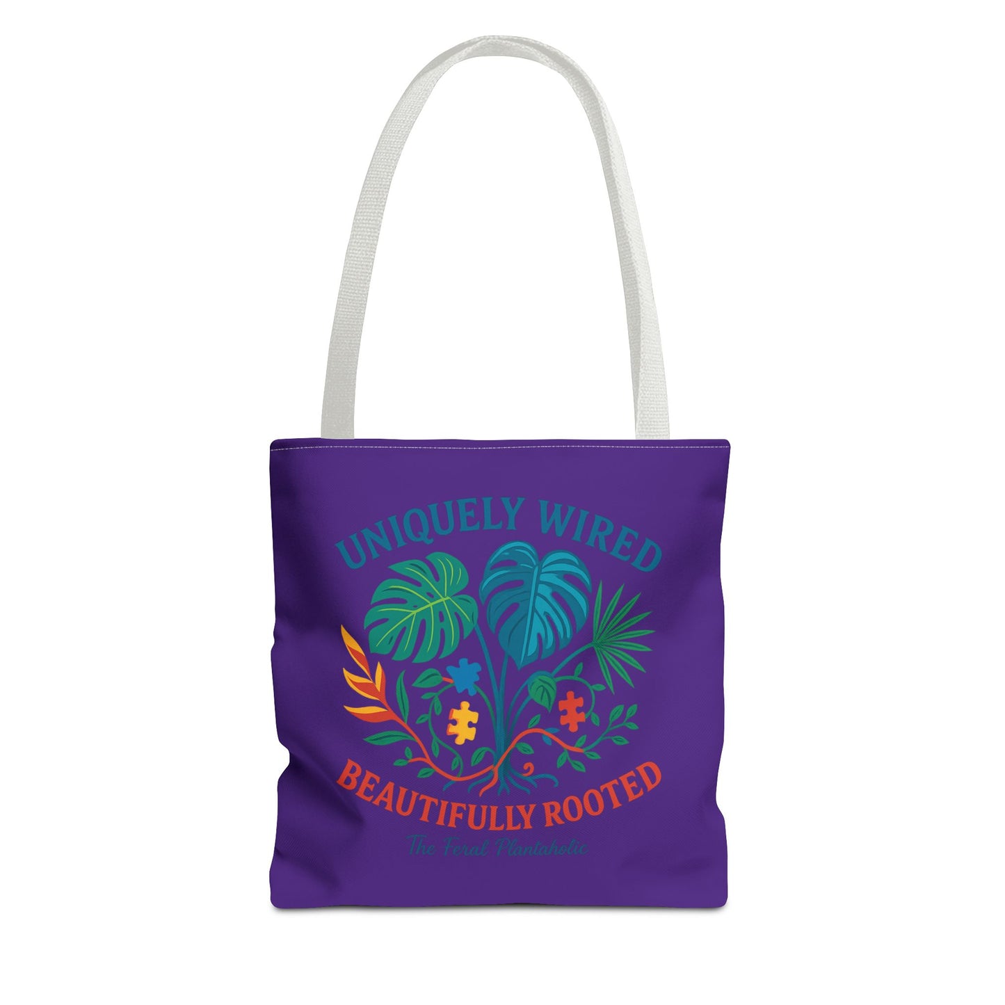 Vibrant Tropical Tote Bag - Uniquely Wired, Beautifully Rooted