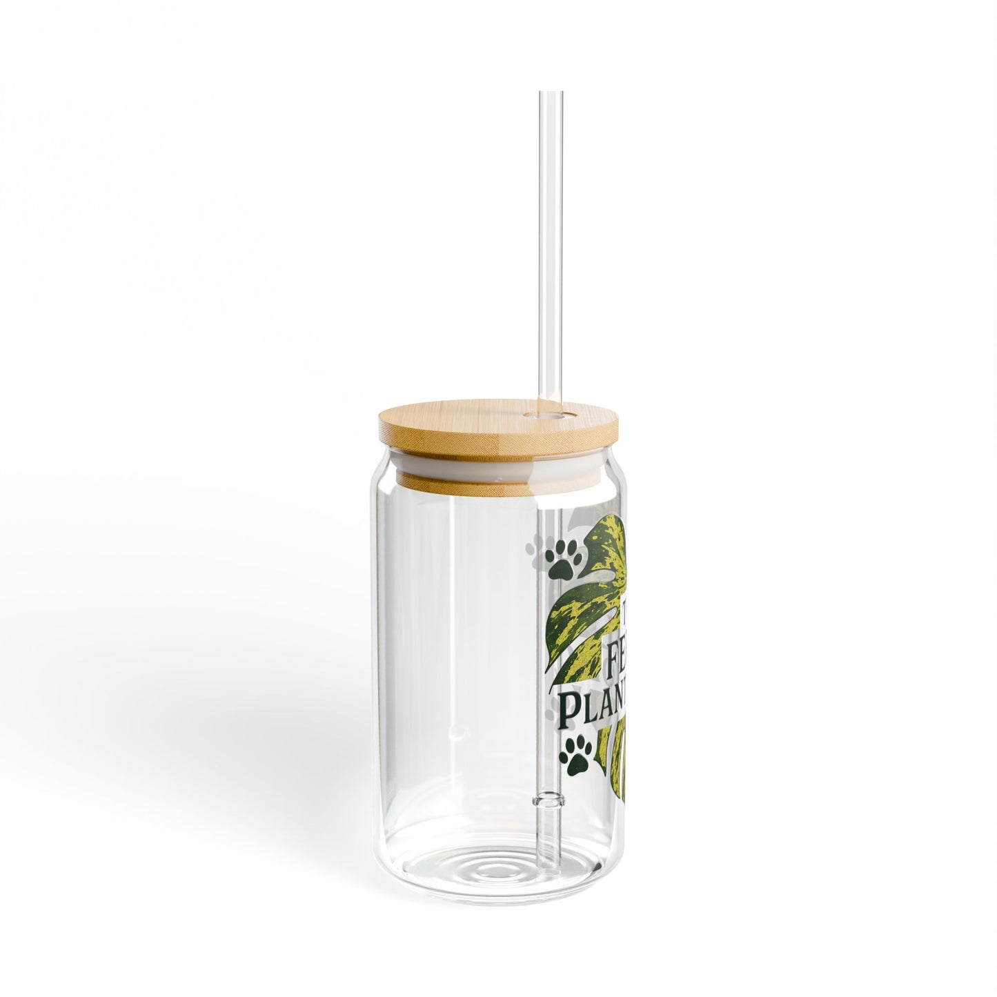 Feral Plantaholic Sipper Glass, 16oz Tropical Drinkware, Eco-Friendly Water Bottle, Cute Gift for Plant Lovers, Indoor Gardening [...]