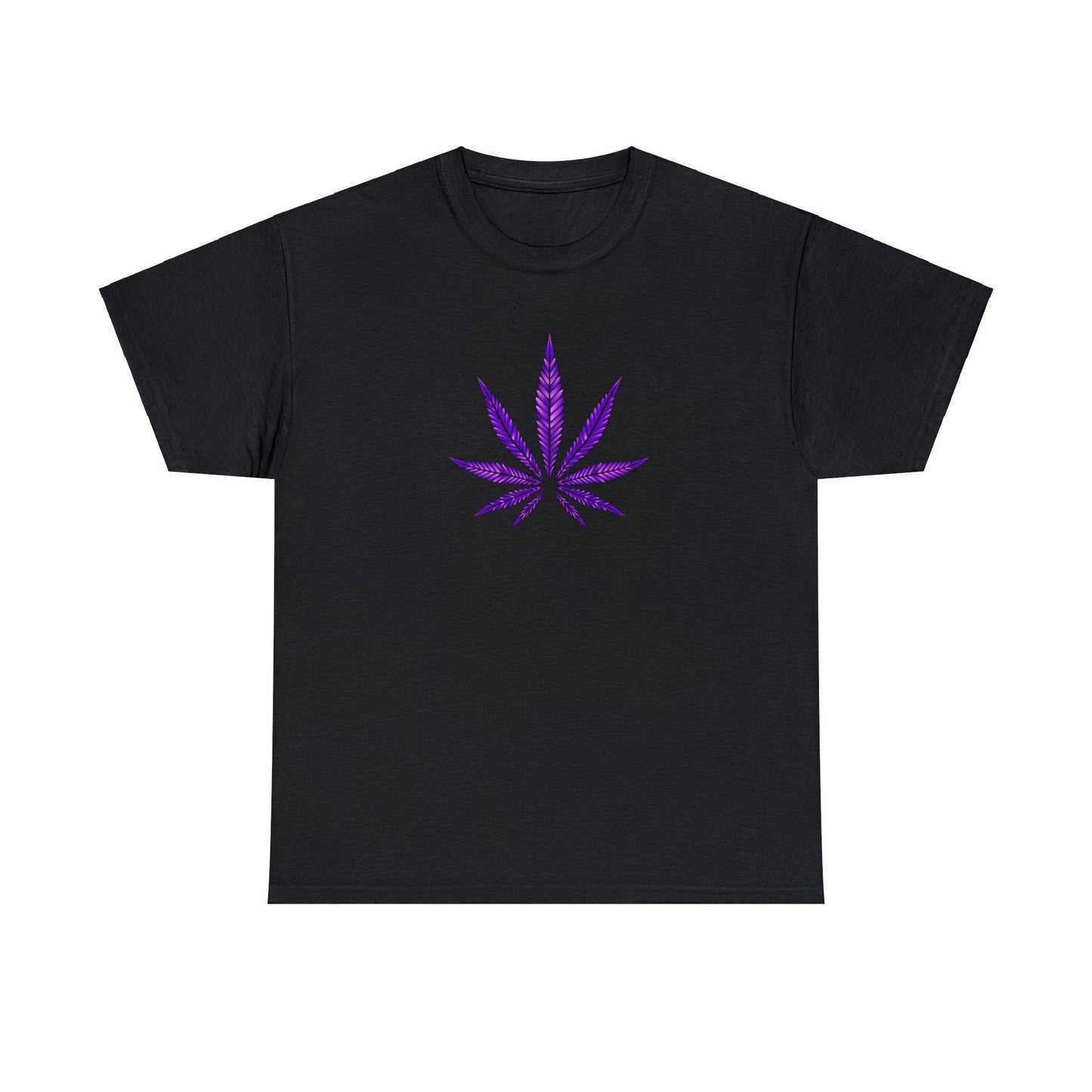 Purple Cannabis Leaf Tee
