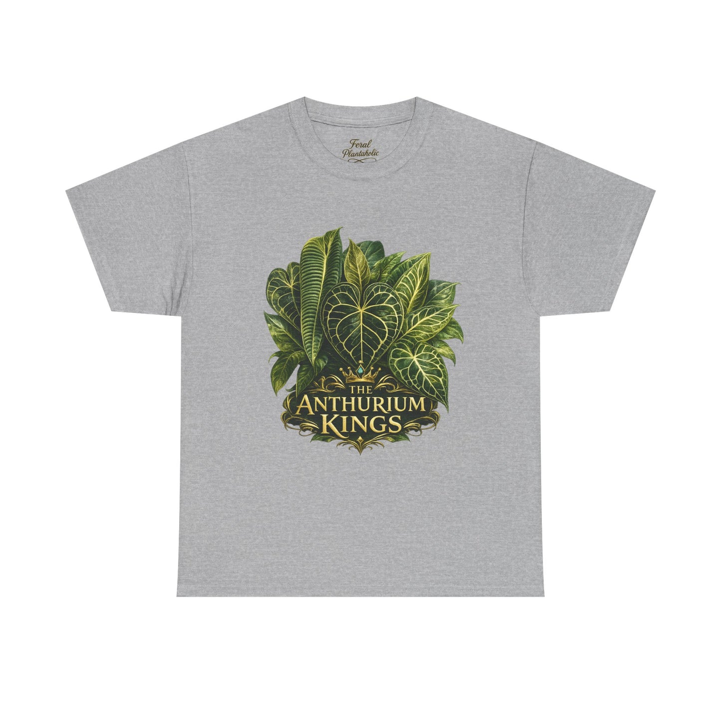 Anthurium Kings Tee — Botanical Green Leaf Plant Lover T-Shirt