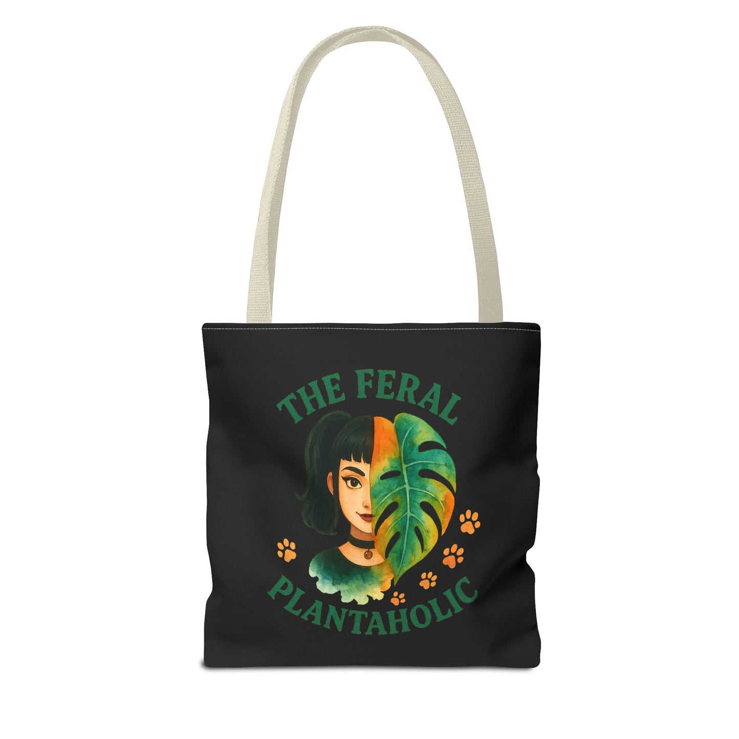 Feral Plantaholic Tote Bag - Eco-Friendly Shopper, Garden Lover Gift, Plant Enthusiast Bag, Botanical Art Tote, Green Thumb Accessory