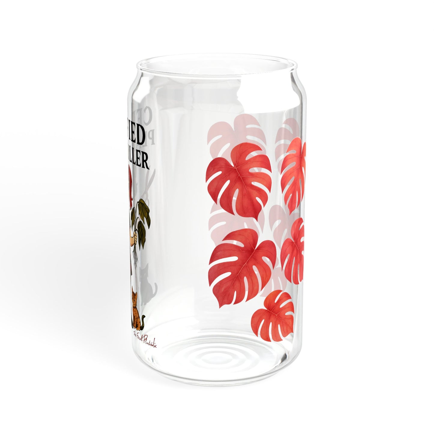 Certified Plant Killer Sipper Glass, 16oz - Fun Gift for Plant Lovers, Summer Vibes, Gardening Humor, Home Decor