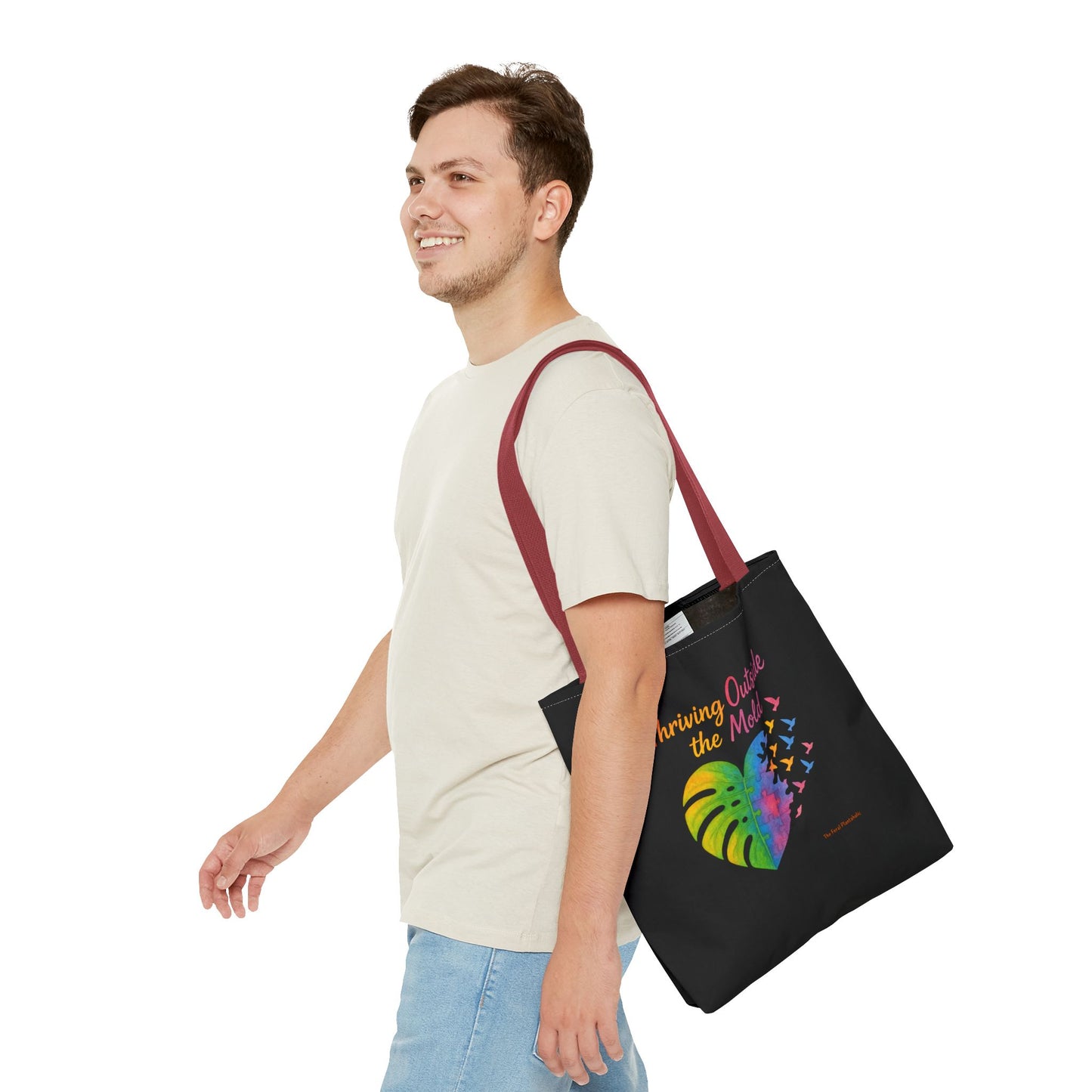Vibrant Motivational Tote Bag | Thriving Outside the Mold | Eco-Friendly Bag, Inspirational Gift, Beach Tote, Everyday Carryall