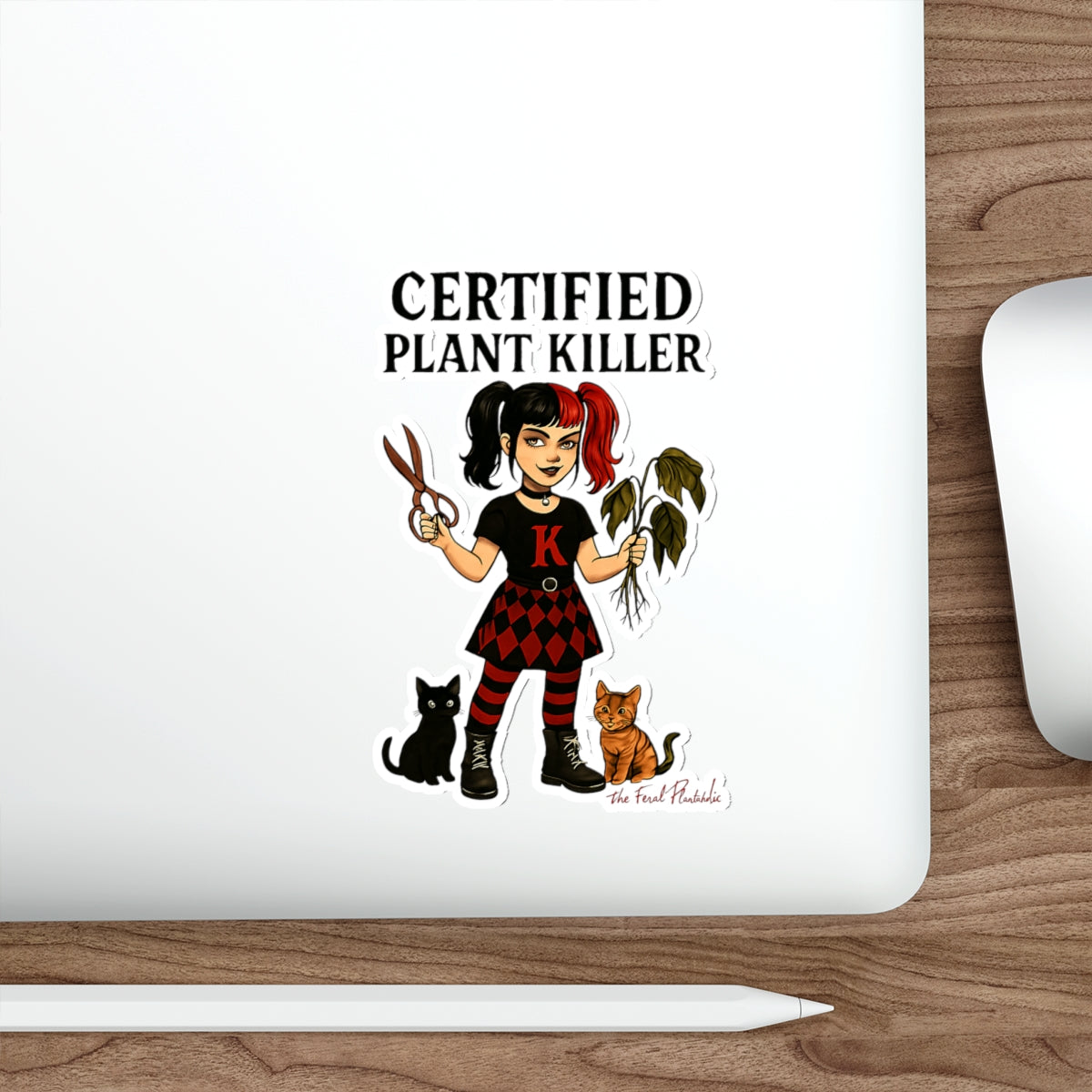 Certified Plant Killer Die-Cut Stickers for Plant Lovers