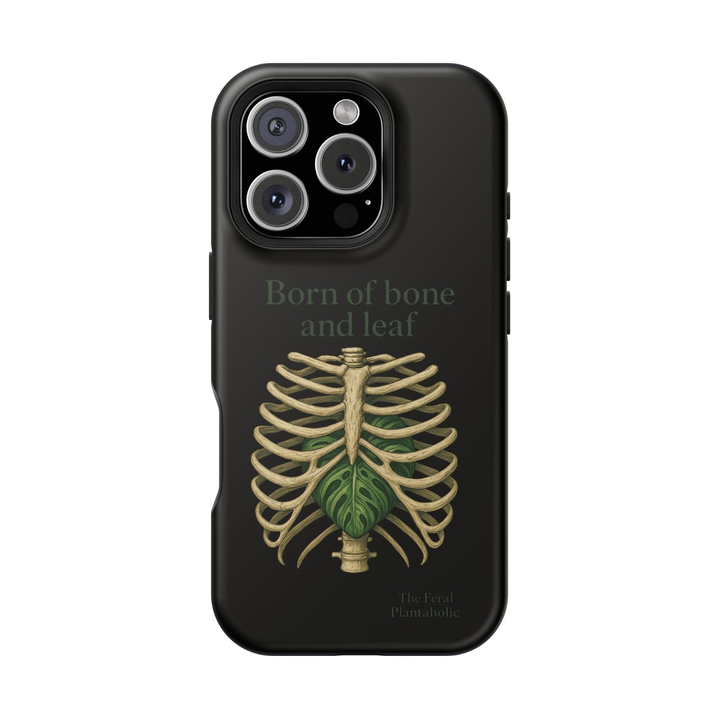 Born of Bone and Leaf Phone Case — Impact-Resistant iPhone Cover