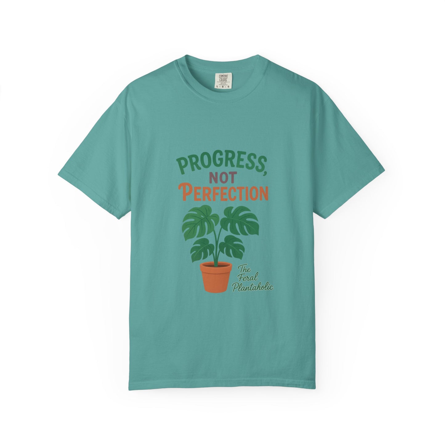 Progress Not Perfection Plant T-Shirt, Casual Unisex Tee, Gift for Plant Lovers, Eco-Friendly Fashion, Gardening Apparel, Relaxed Fit