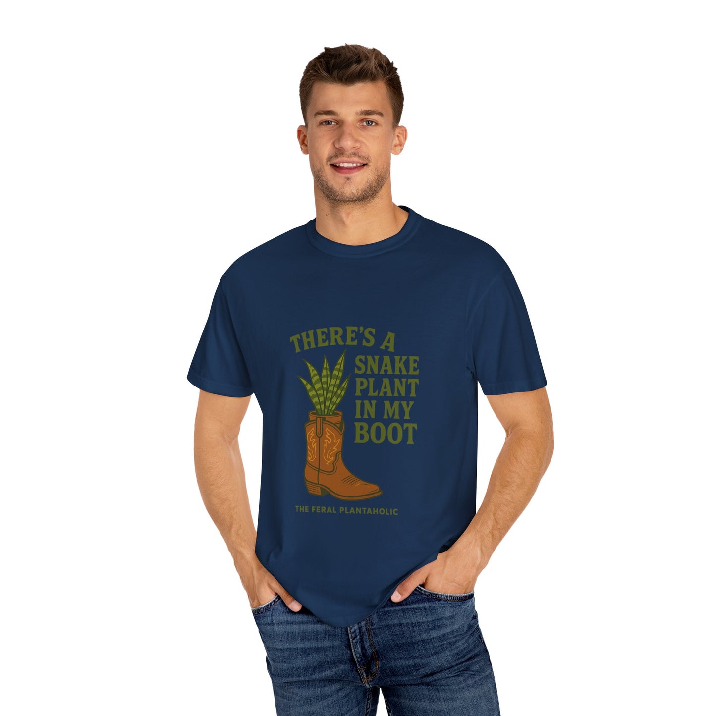 Snake Plant in My Boot T-Shirt | Unisex Garment-Dyed Tee for Plant Lovers, Gardening Gifts, Nature Vibes, Eco-Friendly Clothing, [...]