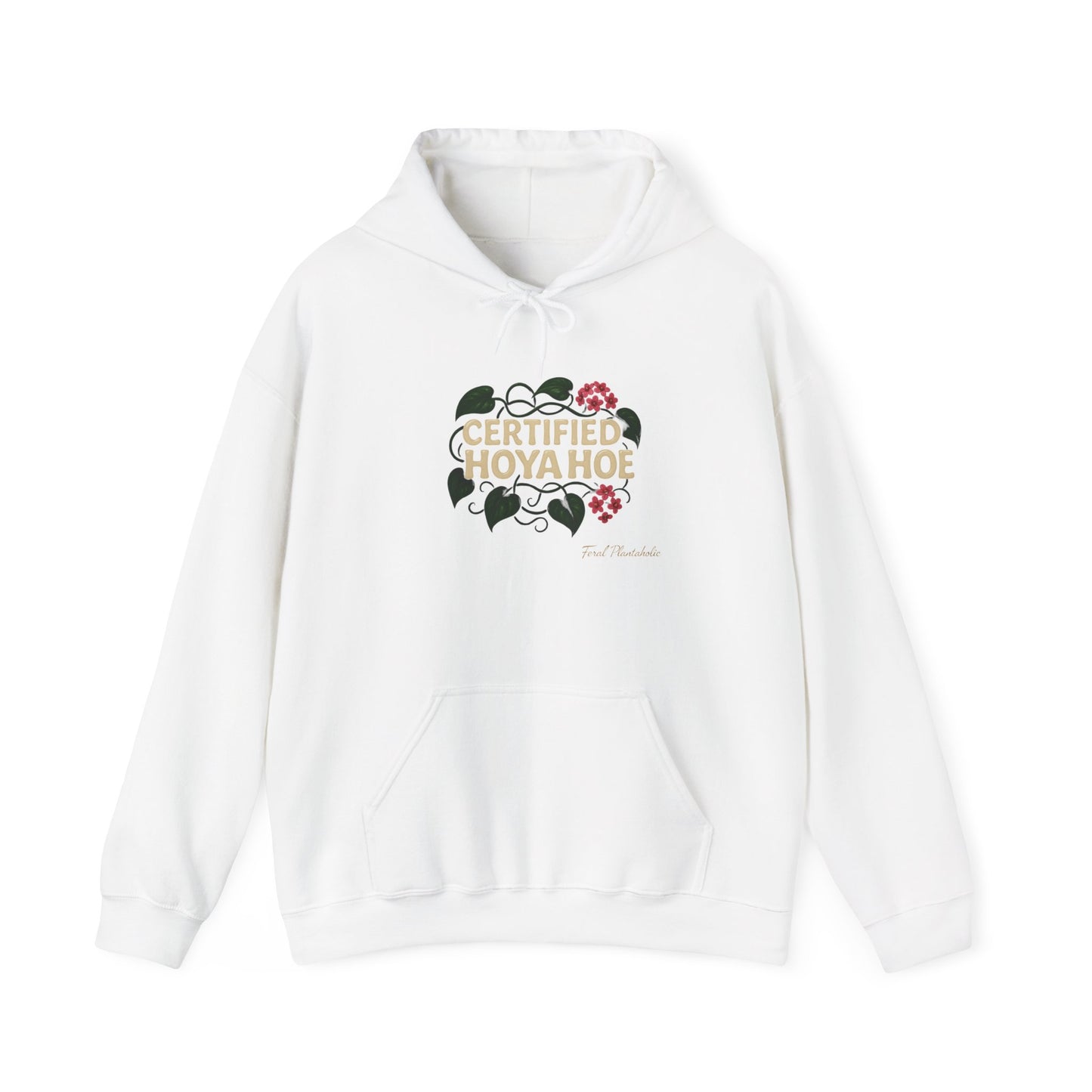 Certified Hoya Hoe Hoodie, Cute Plant Lover Sweatshirt, Gardening Gift, Cozy Unisex Sweater, Nature Lover Apparel