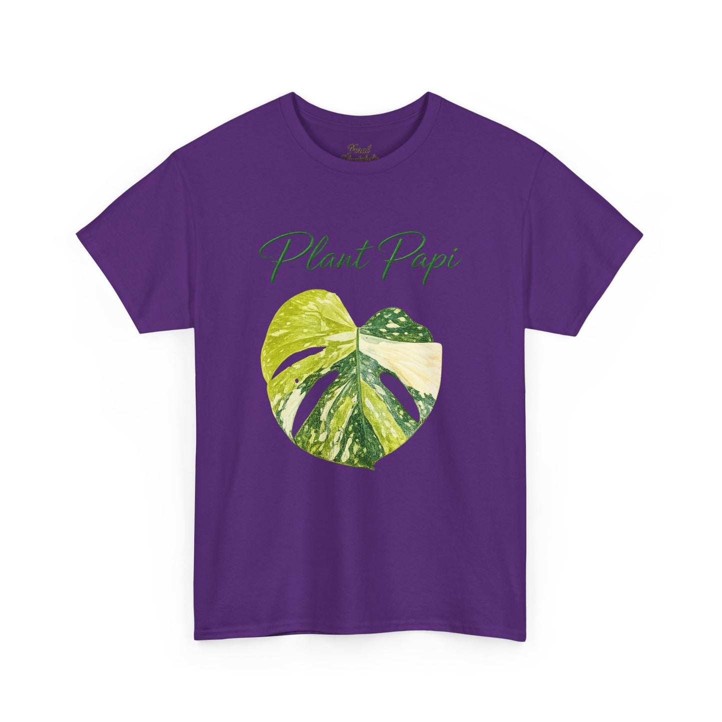 Plant Papi T-Shirt — Green Monstera Heart Graphic Tee for Plant Lovers