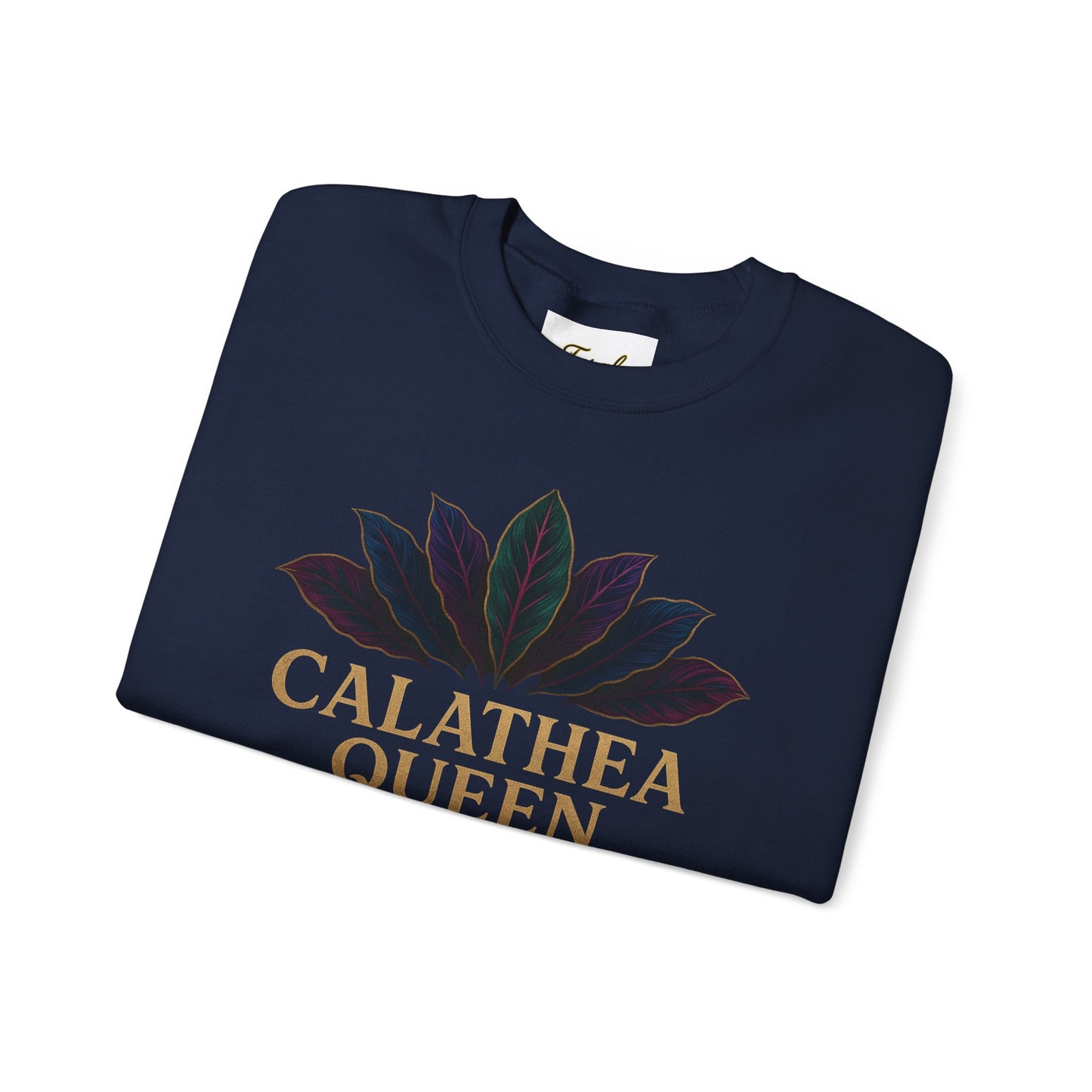 Calathea Queen Sweatshirt - Cozy Crewneck for Plant Lovers, Gift for Gardeners, Lounge Wear, Botanical Fashion, Nature Inspired Apparel