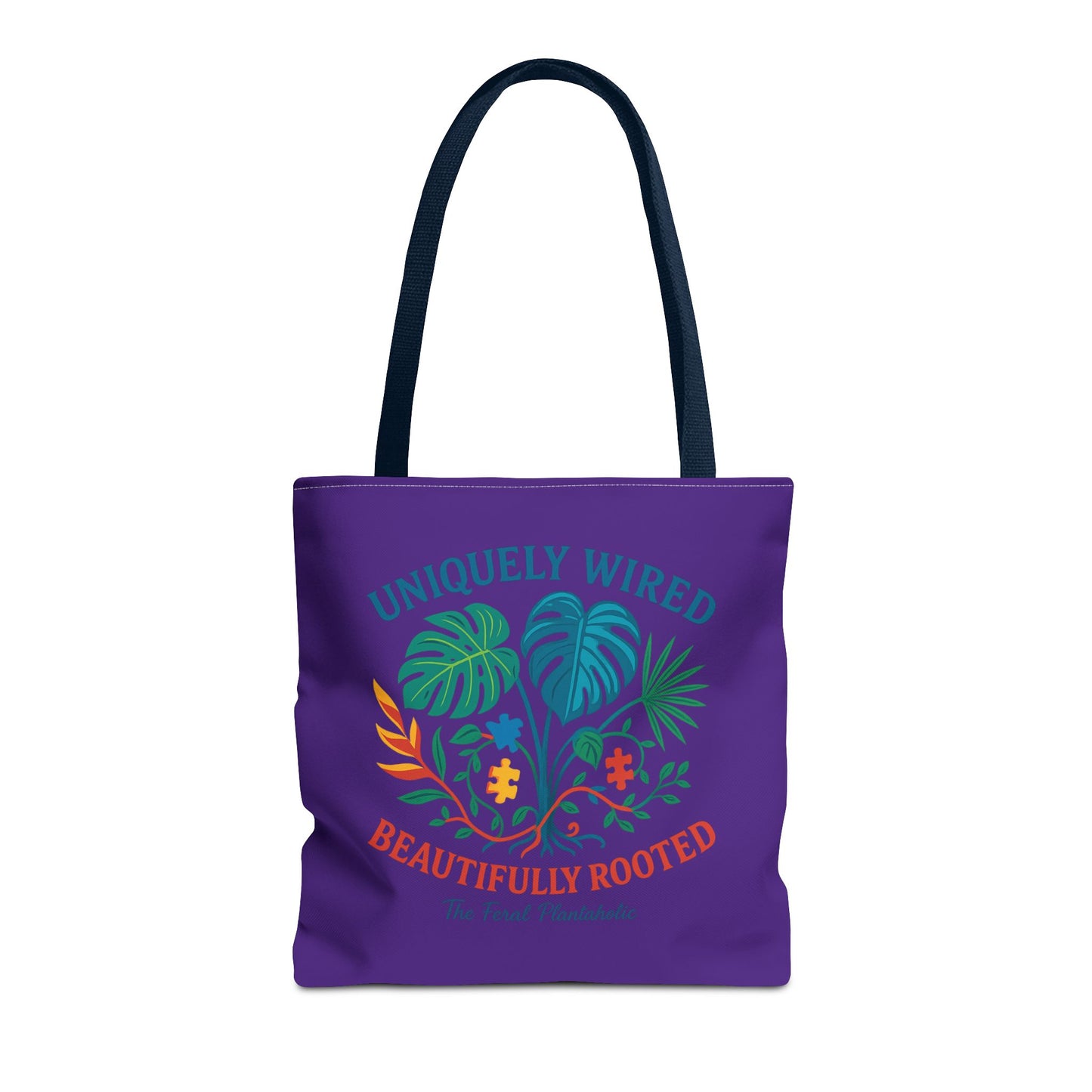 Vibrant Tropical Tote Bag - Uniquely Wired, Beautifully Rooted