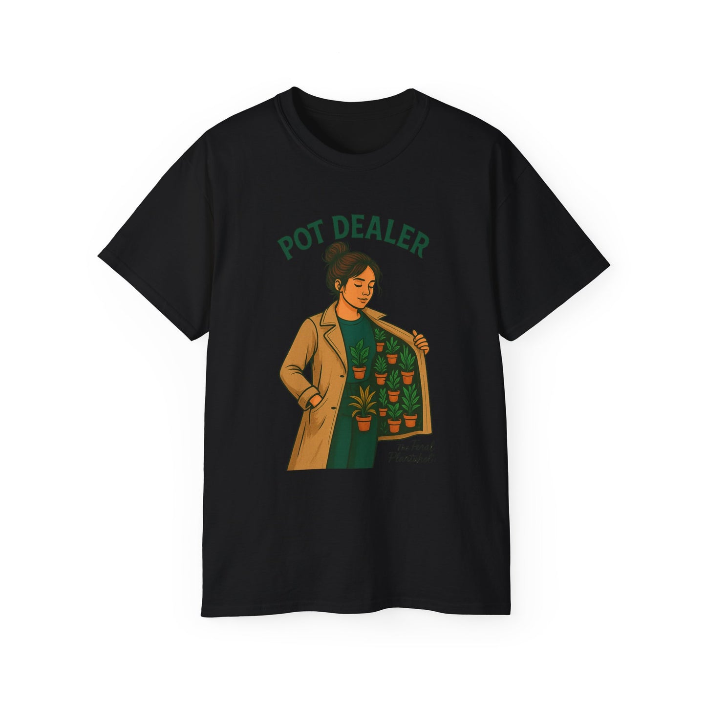 Pot Dealer Unisex Tee - Fun Plant Lover Gift, Gardening Shirt, Cute T-Shirt for Herb Enthusiasts, Plant Lover Apparel, Nature Lover Style