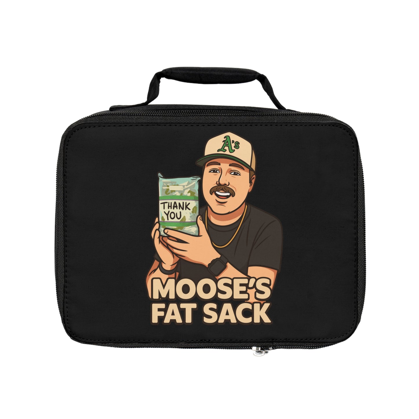 Lunch Bag — Moose's Fat Sack Cartoon Lunchbox (Thank You Cash Design)