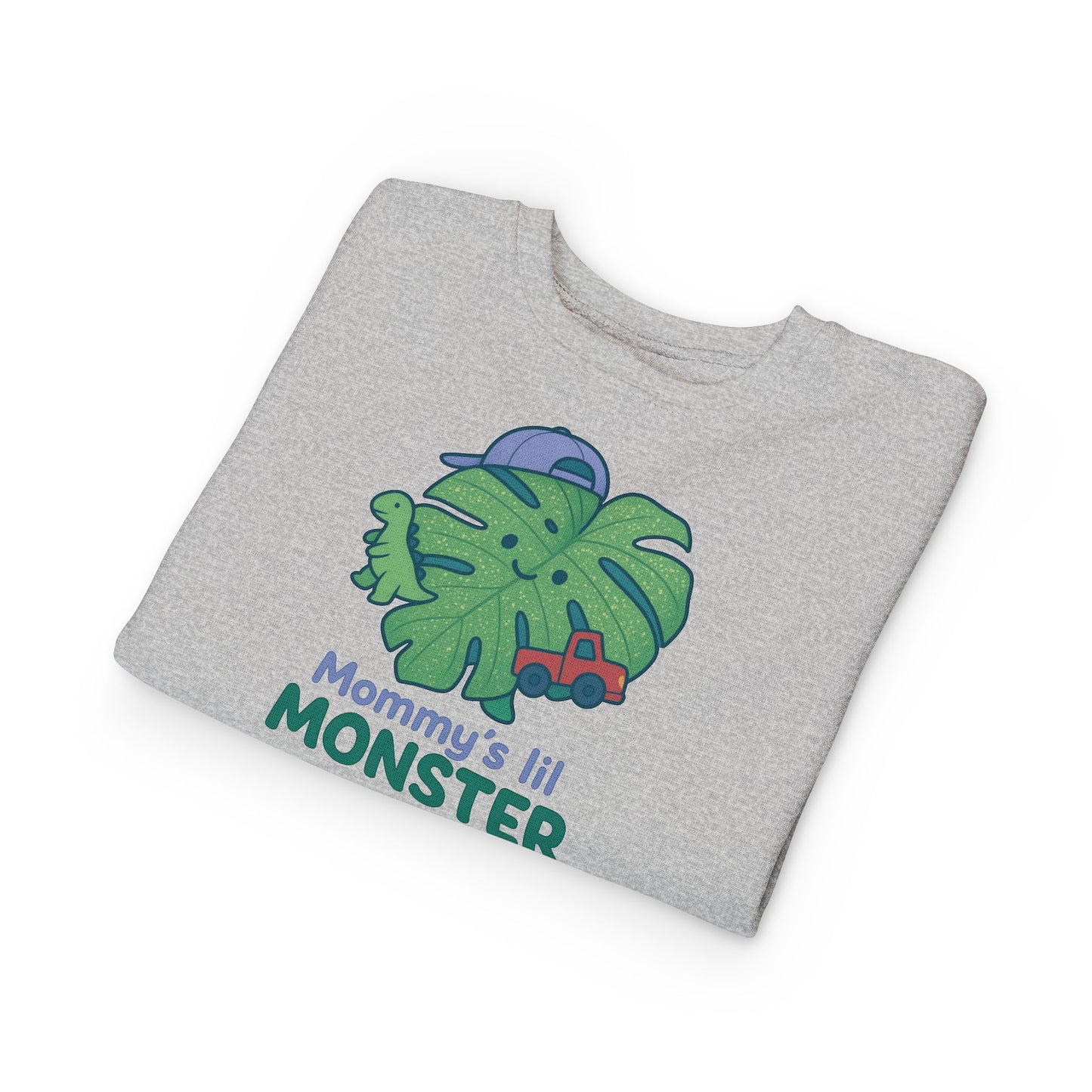 Toddler Monster Sweatshirt with Cute Design, Kids' Apparel, Gifts for Mom, Fun Toddler Clothing, Playdate Outfit