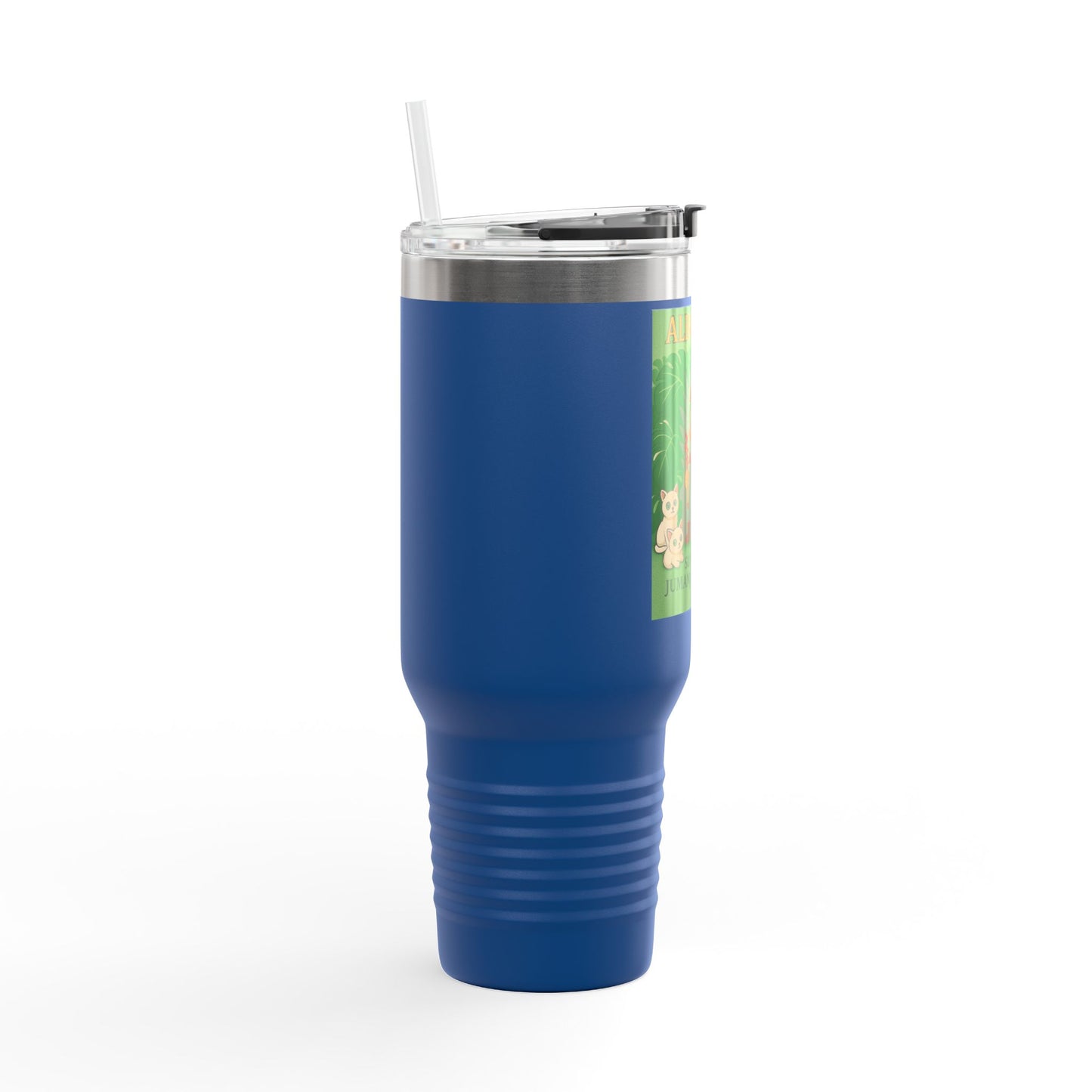 40oz Insulated Travel Mug — 'Albo King' Jungle Adventure Design