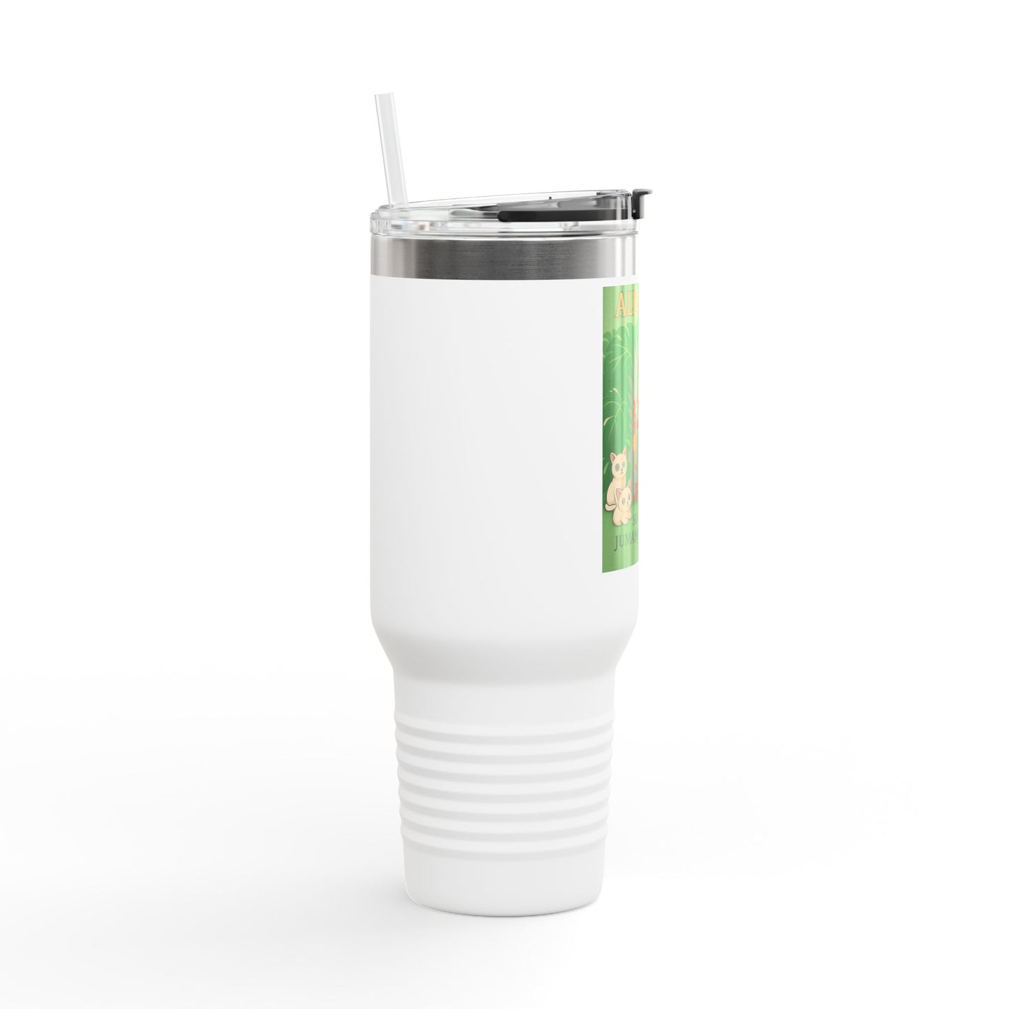 40oz Insulated Travel Mug — 'Albo King' Jungle Adventure Design