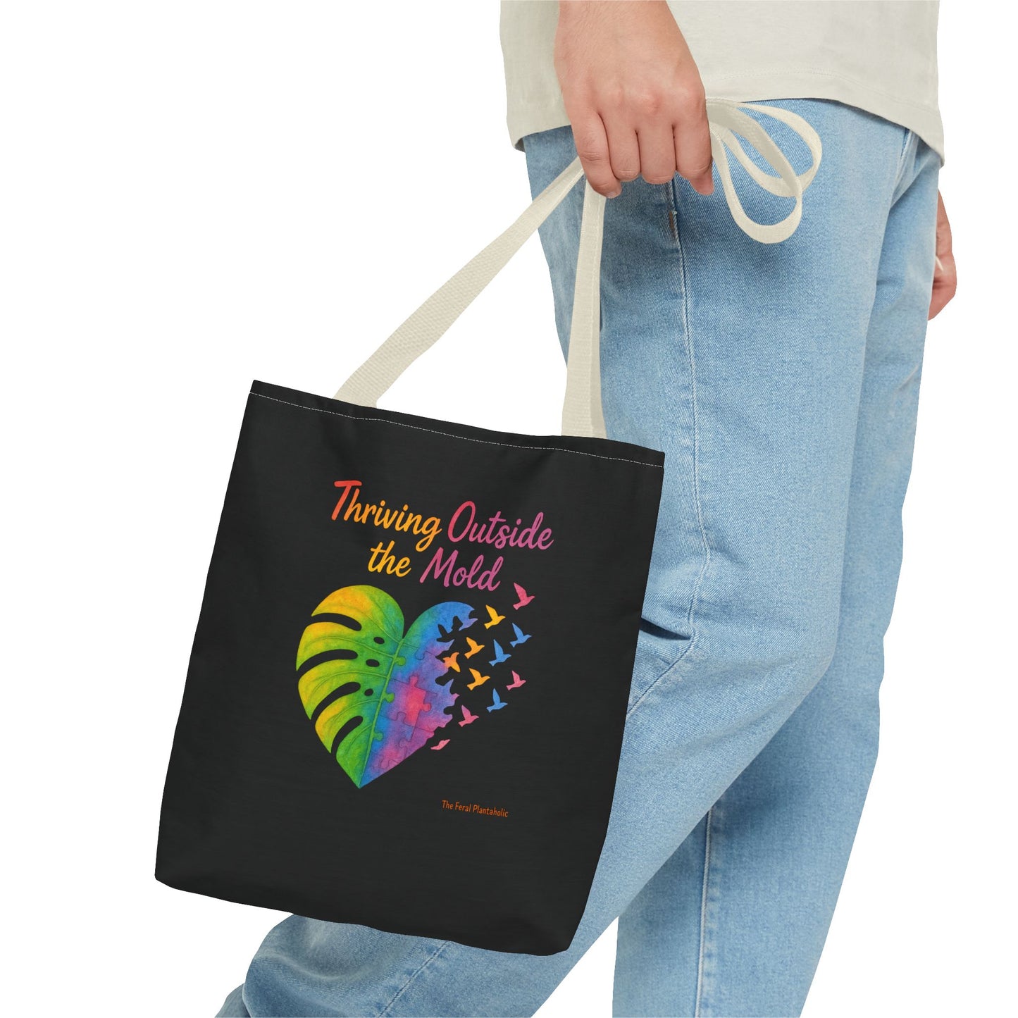Vibrant Motivational Tote Bag | Thriving Outside the Mold | Eco-Friendly Bag, Inspirational Gift, Beach Tote, Everyday Carryall