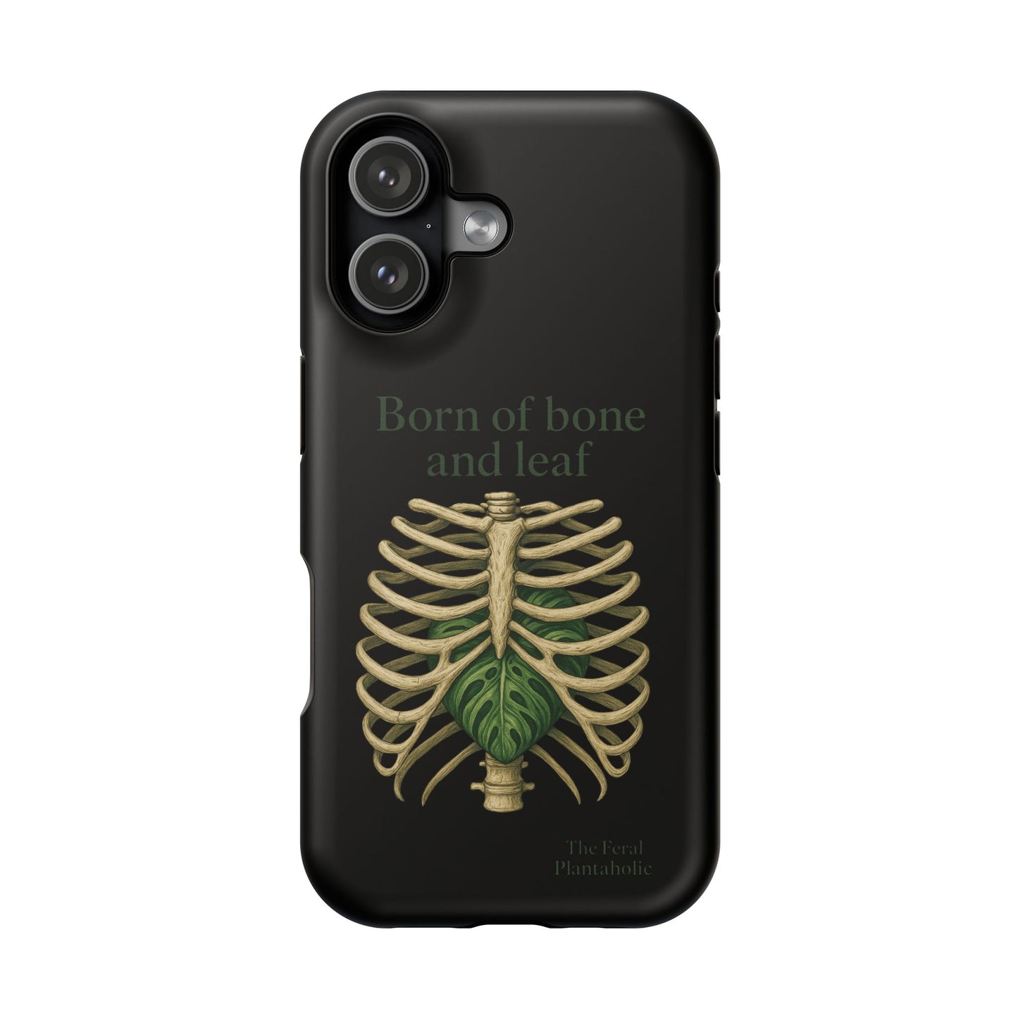 Born of Bone and Leaf Phone Case — Impact-Resistant iPhone Cover