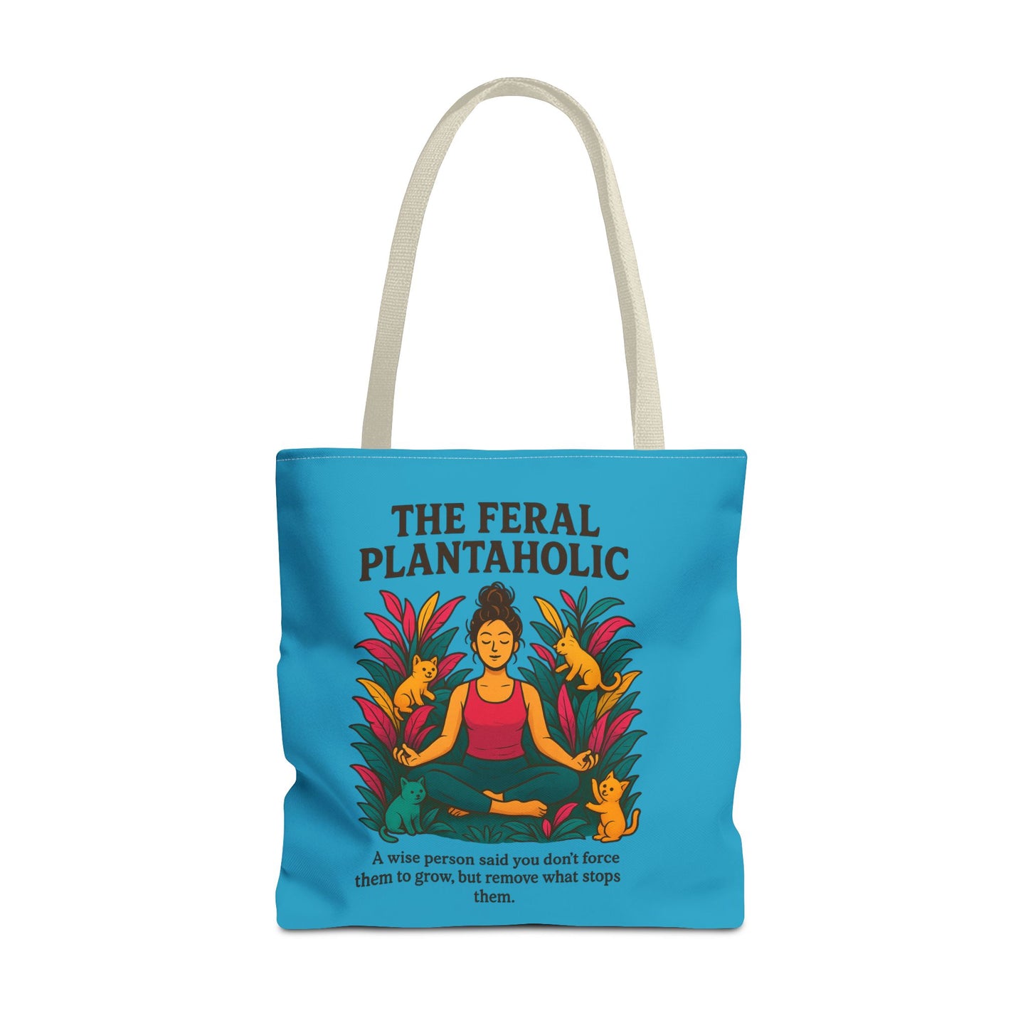 Feral Plantaholic Tote Bag - Eco-Friendly Shopping Bag, Gardening Lover Gift, Nature Enthusiast Accessory, Earth Day Must-Have