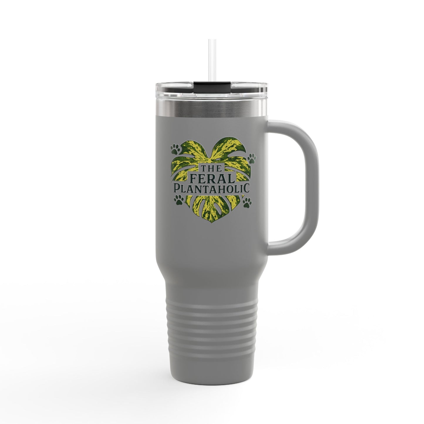 Feral Plantaholic Insulated Travel Mug, 40oz | Perfect for Plant Lovers, Eco-Friendly Drinkware, Gift for Gardeners, Nature [...]