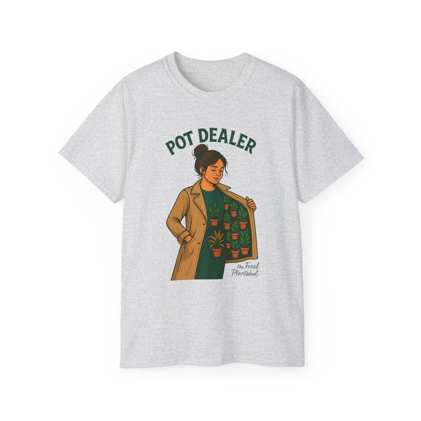 Pot Dealer Unisex Tee - Fun Plant Lover Gift, Gardening Shirt, Cute T-Shirt for Herb Enthusiasts, Plant Lover Apparel, Nature Lover Style