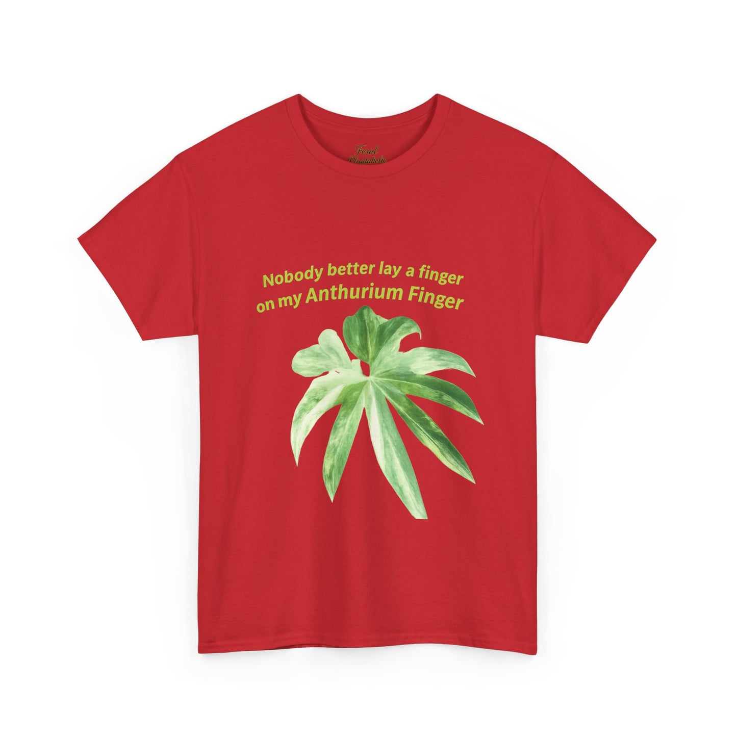 Anthurium Finger T-Shirt — Botanical Plant Lover Tee